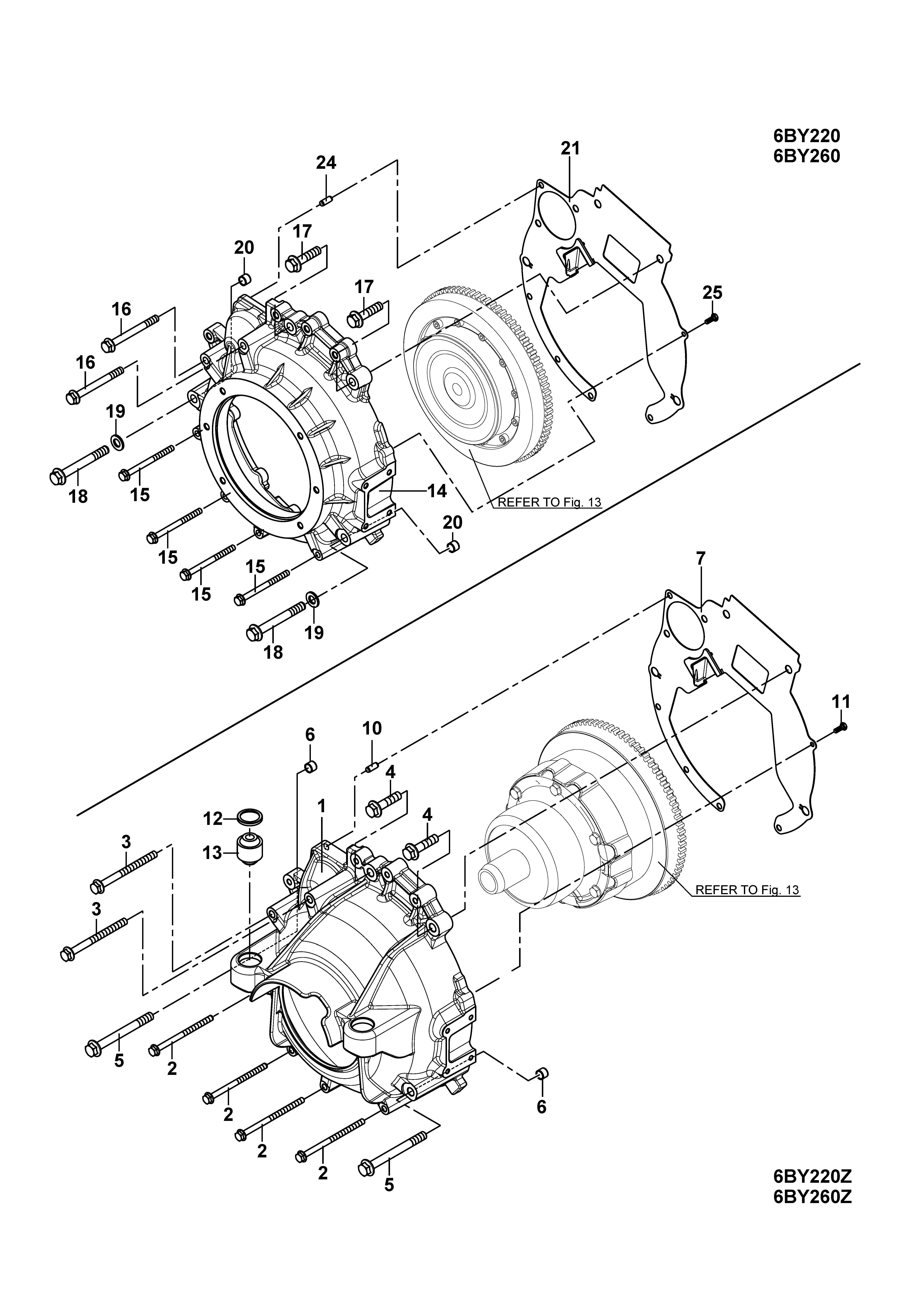 FIG 3. FLYWHEEL HOUSING