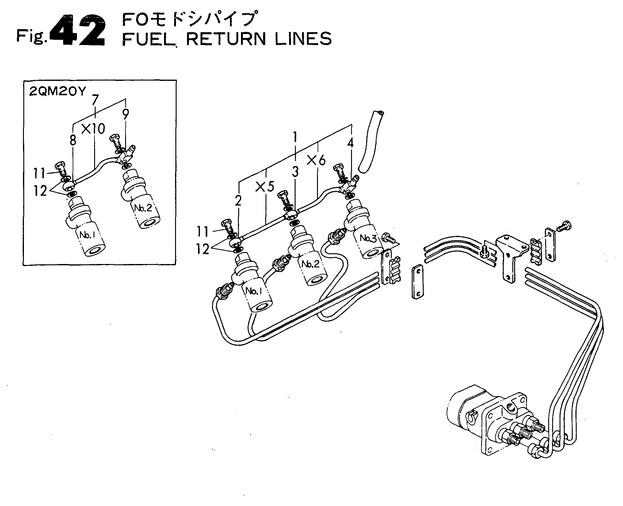 FIG 42. LIGNES RETOURNÉES