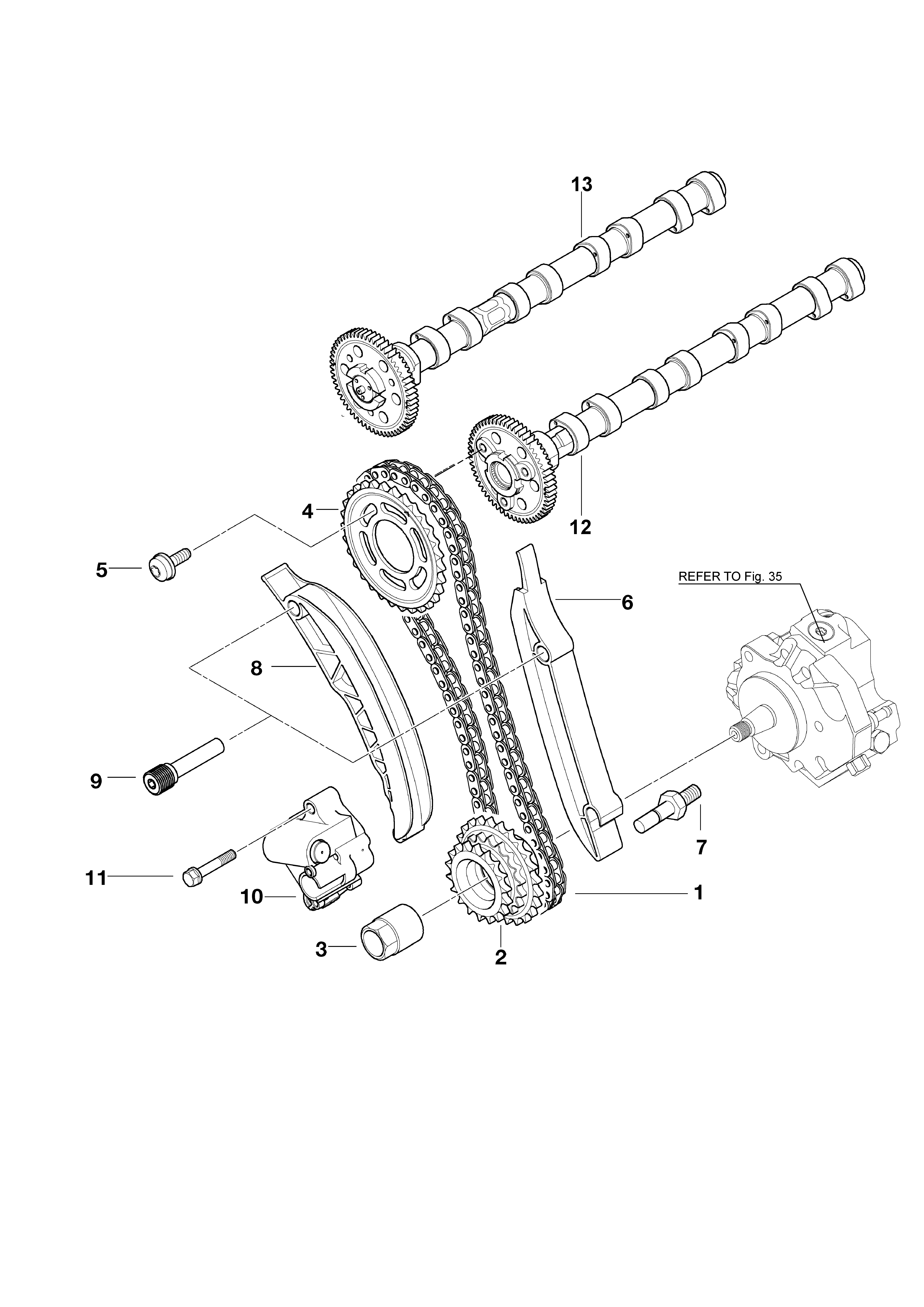 FIG 16. CHAINE DE TIMING TIMING