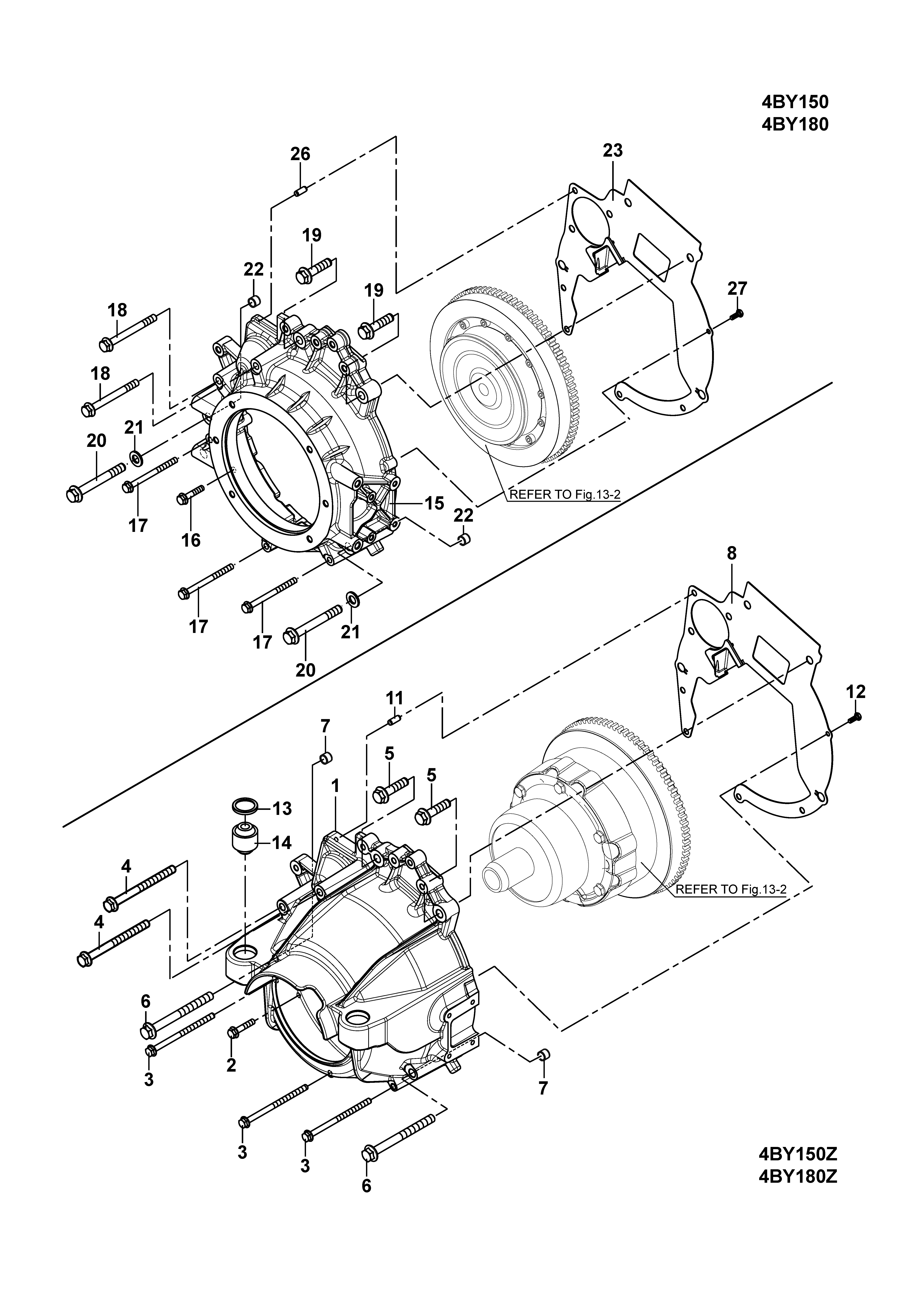 FIG 3. LOGEMENT DU FLYWHEEL