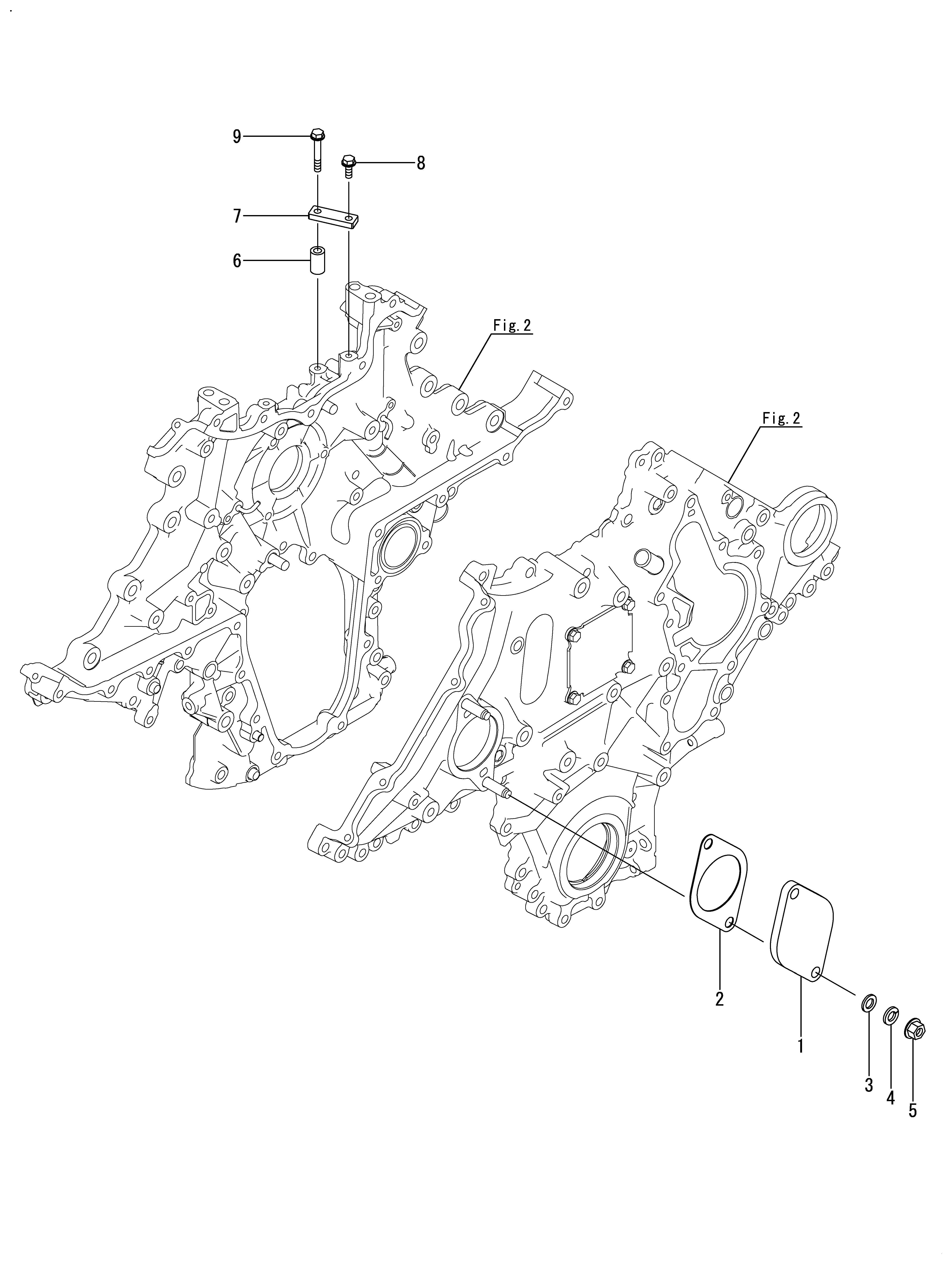 FIG 3. GEAR HOUSING COVER &amp; RETAINER