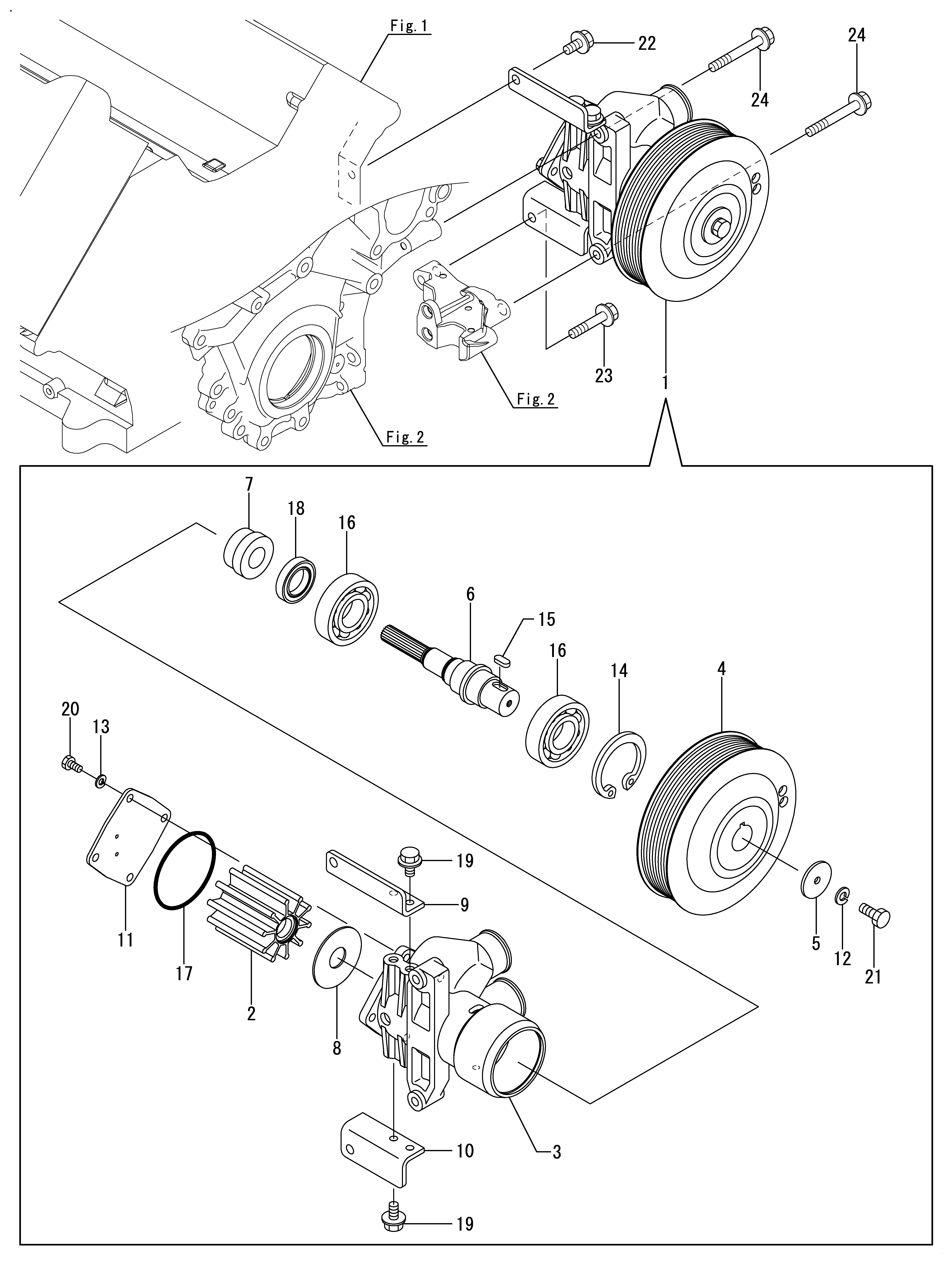 FIG 32. COOLING PUMP (SEA WATER)