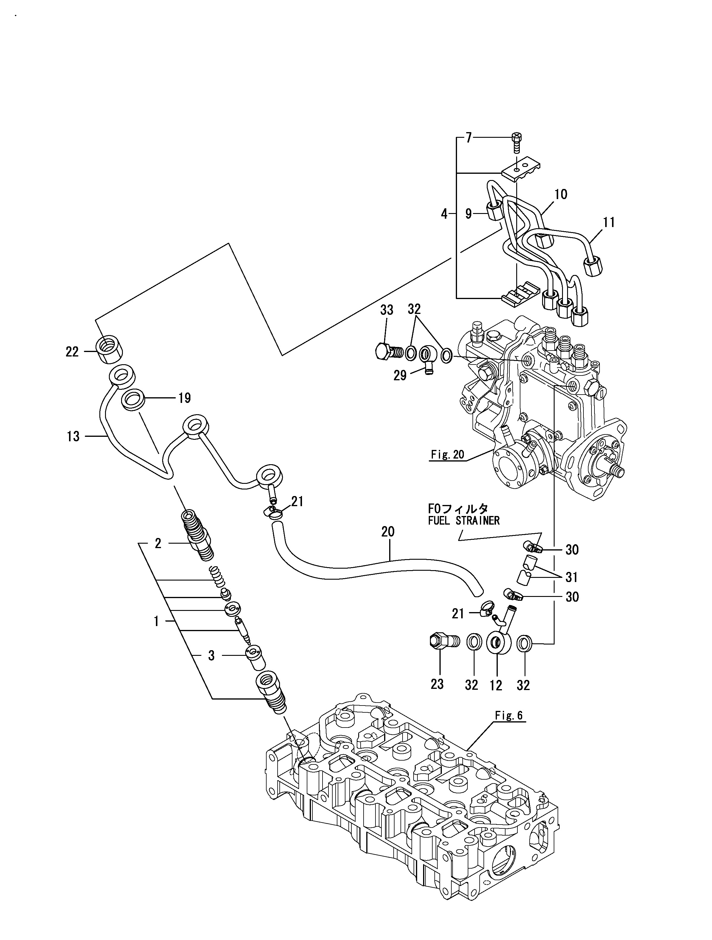 FIG 23. FUEL INJECTION VALVE " FUEL INJECTION PIPE