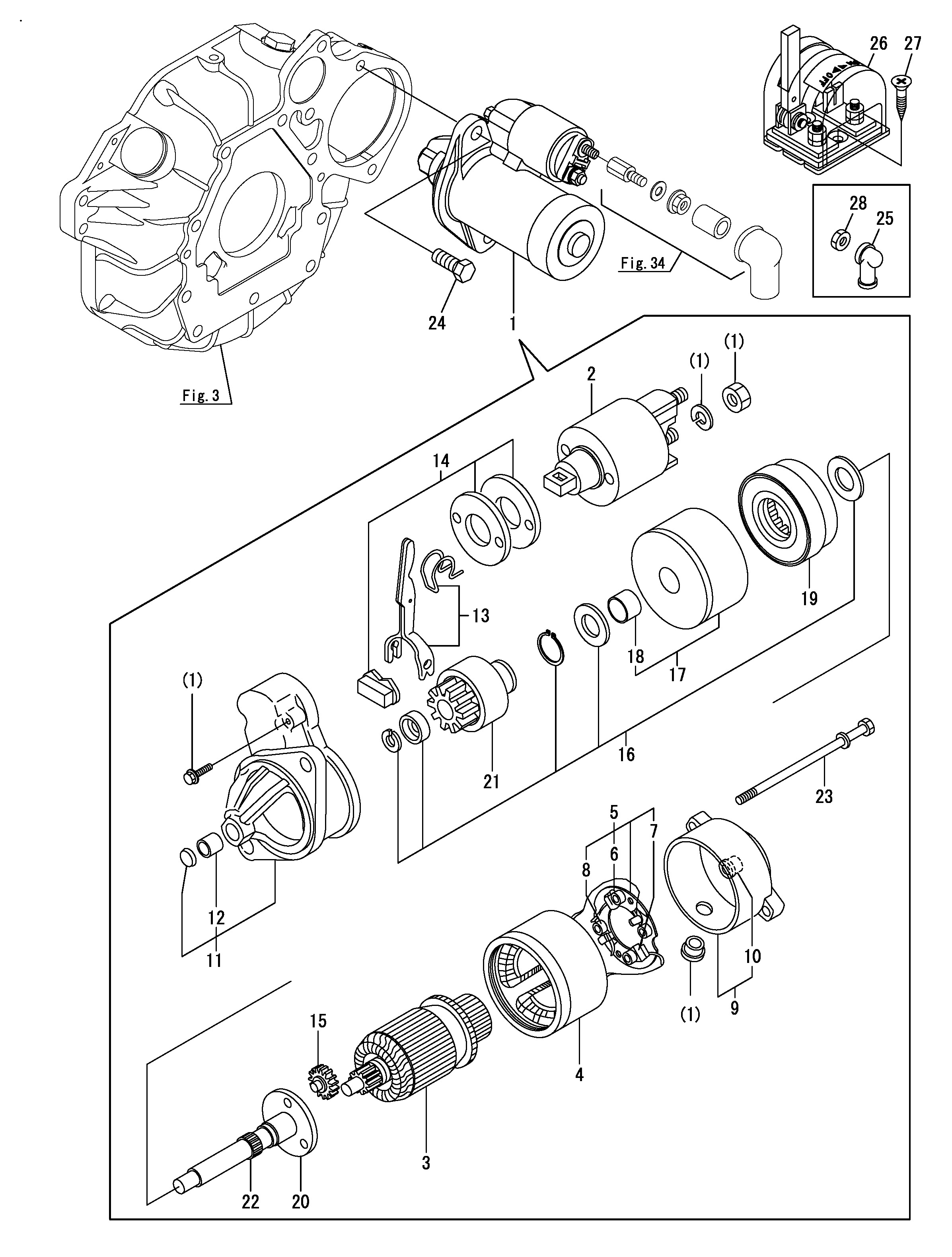 FIG 30. STARTER MOTOR