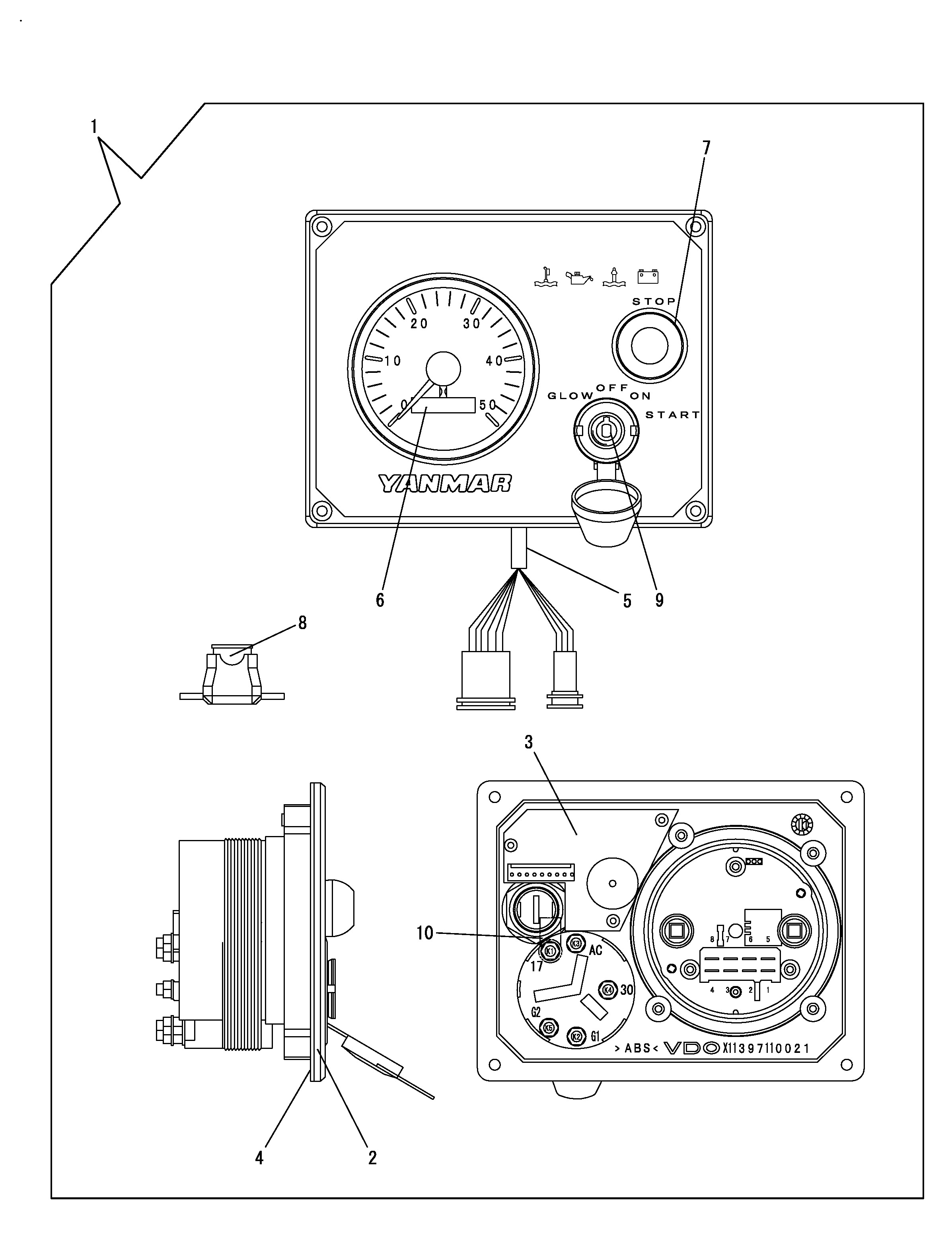 FIG 35. STRUMENT PANEL (B-TYPE) (OPTIONAL)
