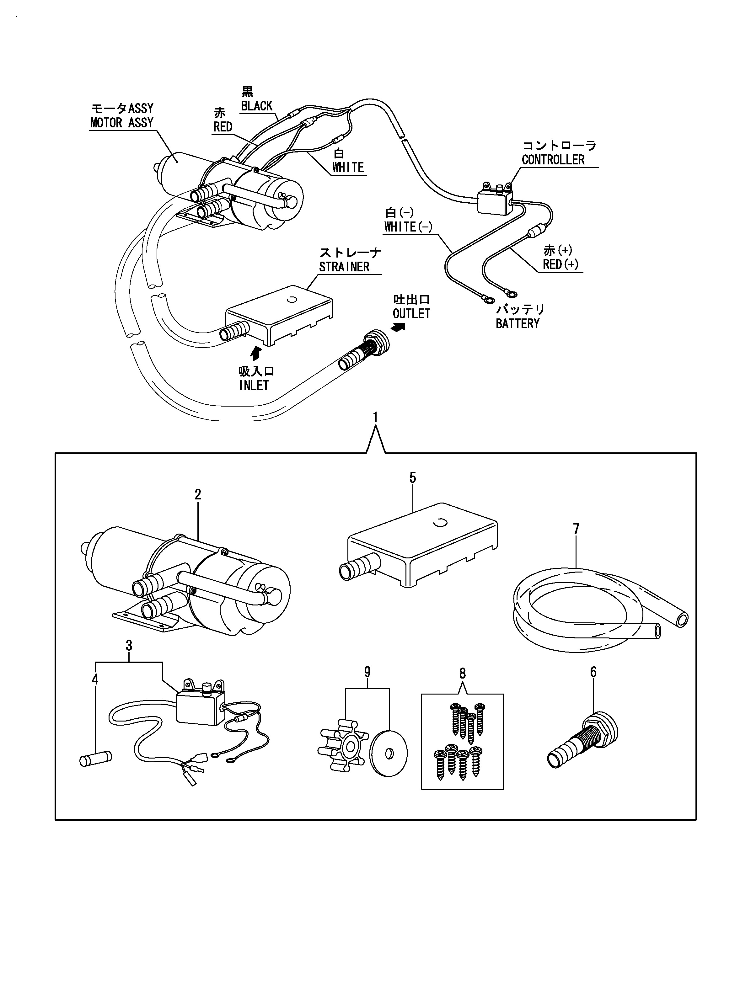 FIG 38. (19A)BILGE PUMP(OPTIONAL) (FROM MAR. 2004)