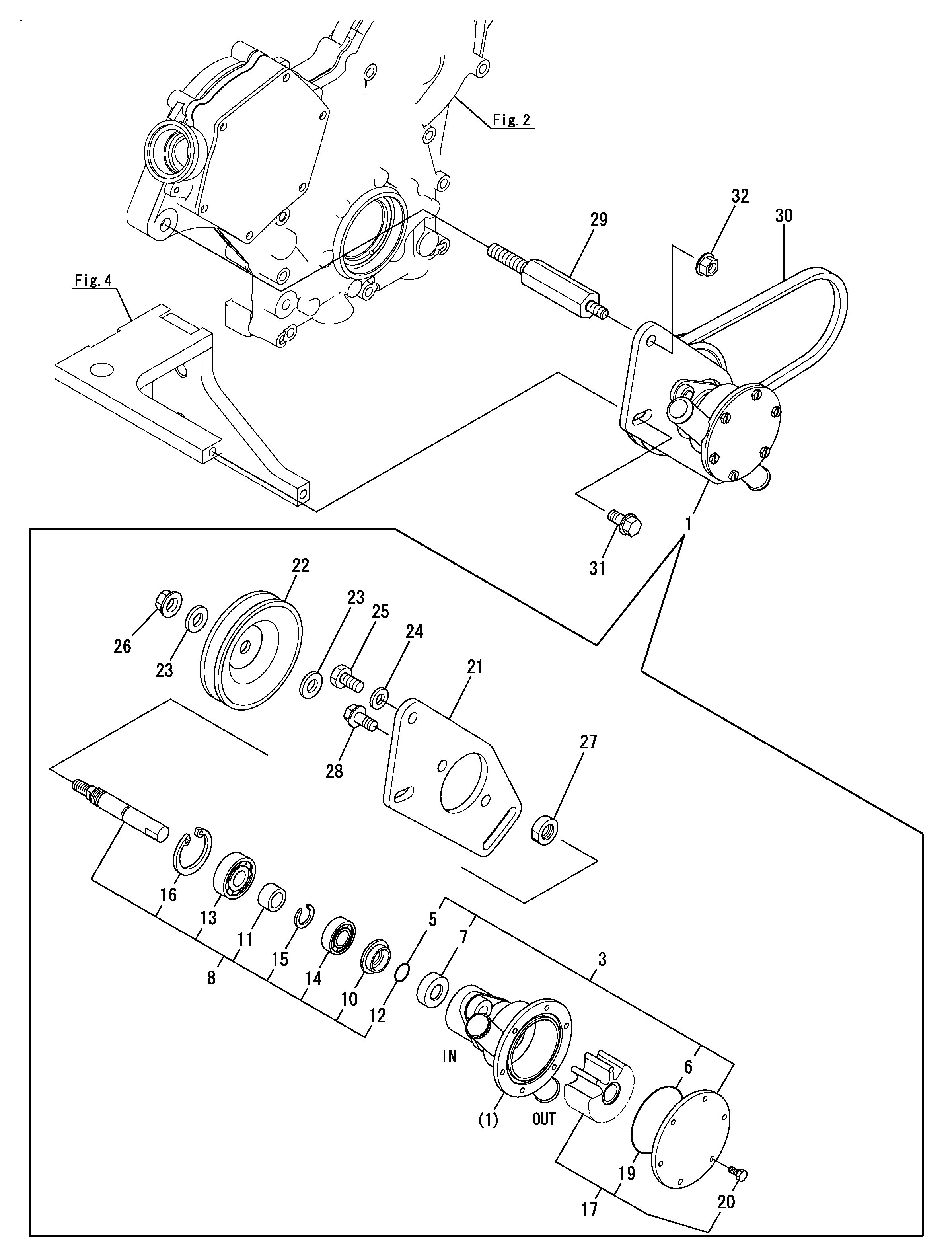 FIG 43. (13A)COOLING PUMP (SEA WATER) (FROM E/#E13046)