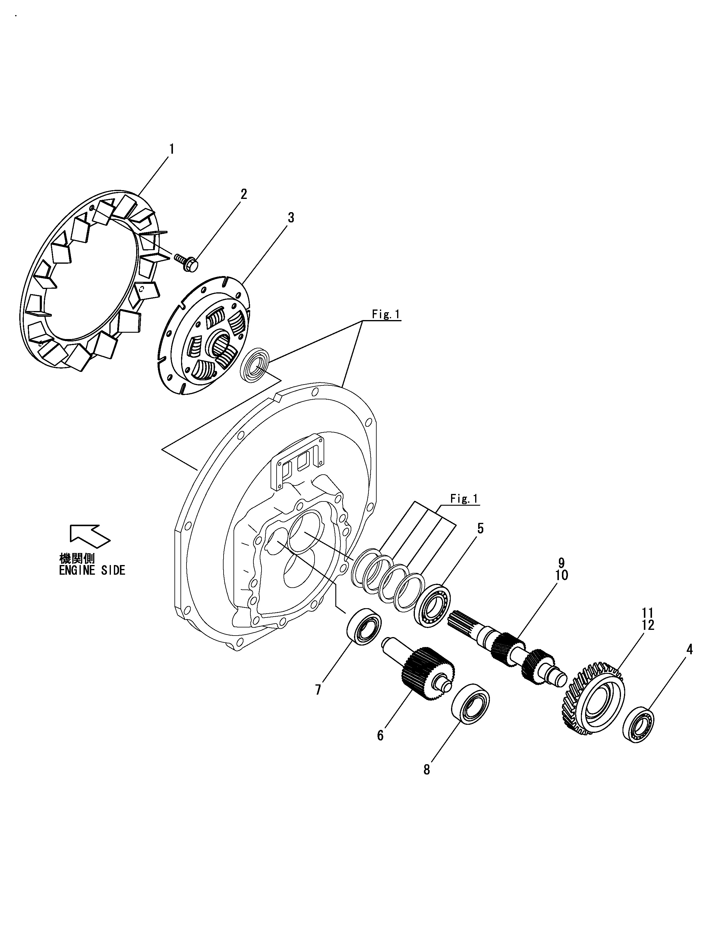 FIG 2. INPUT SHAFT & SUPPORT SHAFT