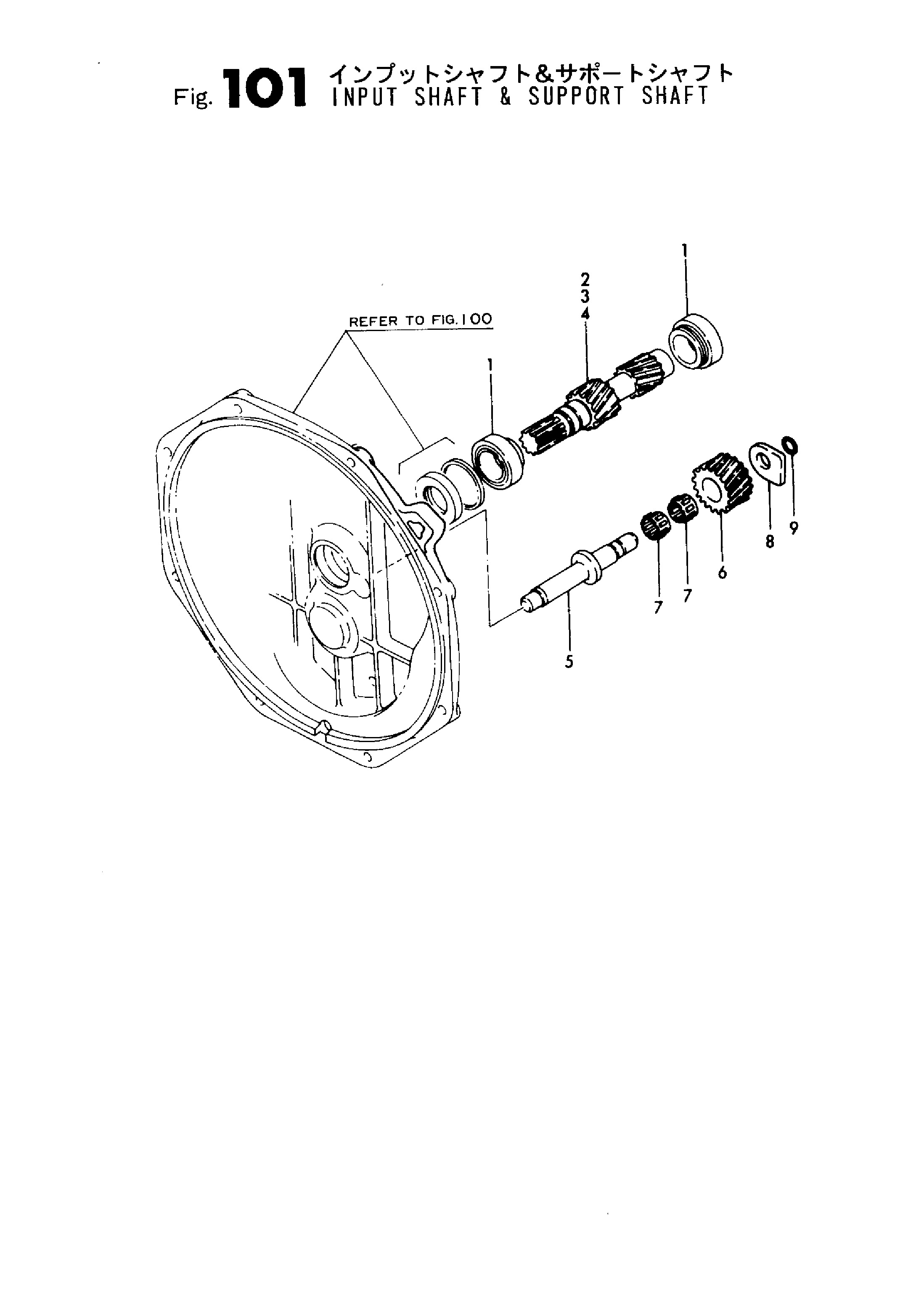 FIG 101. SHAFT ET SHAFT DE SOUTIEN