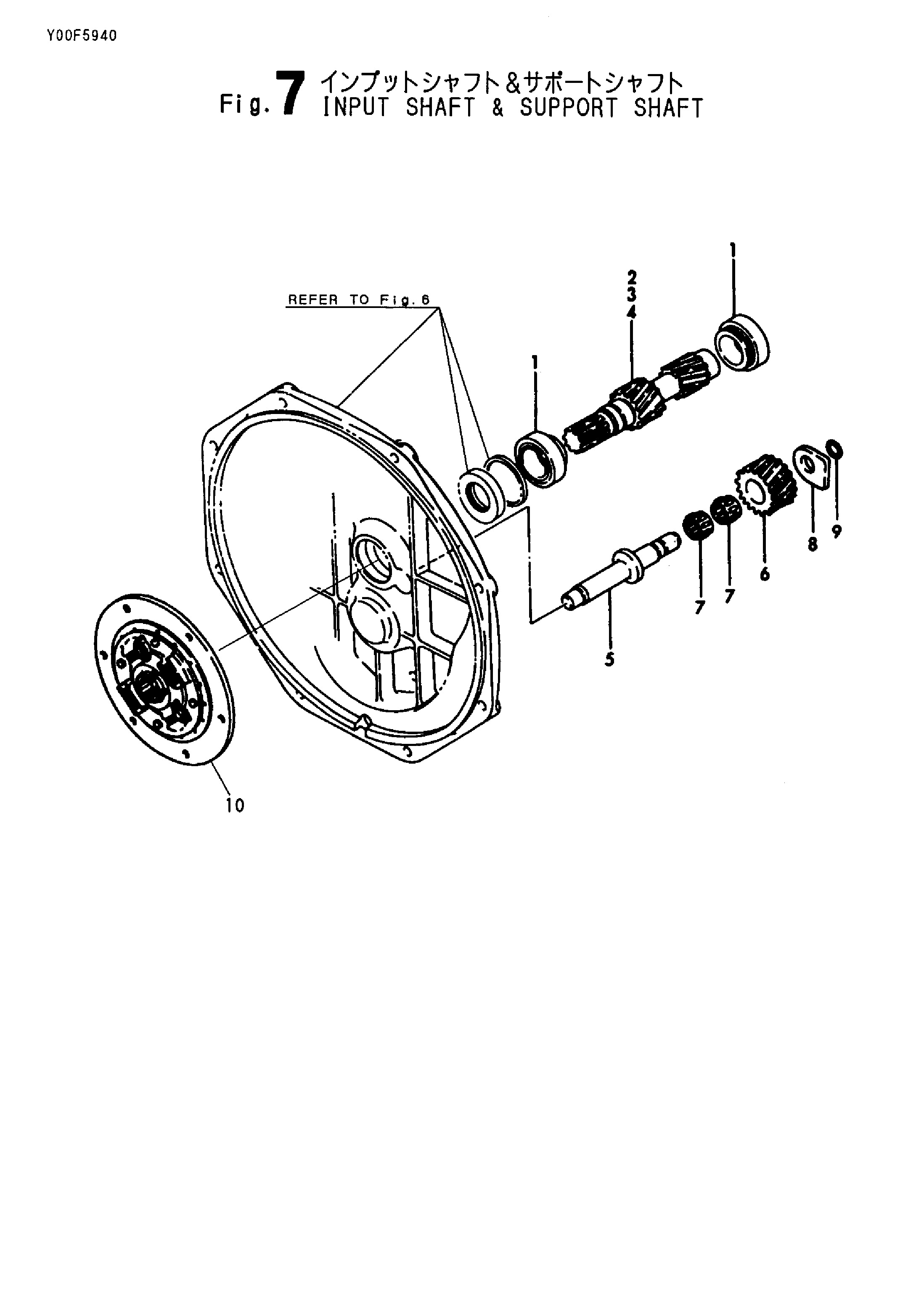 FIG 7. SHAFT ET SHAFT DE SOUTIEN