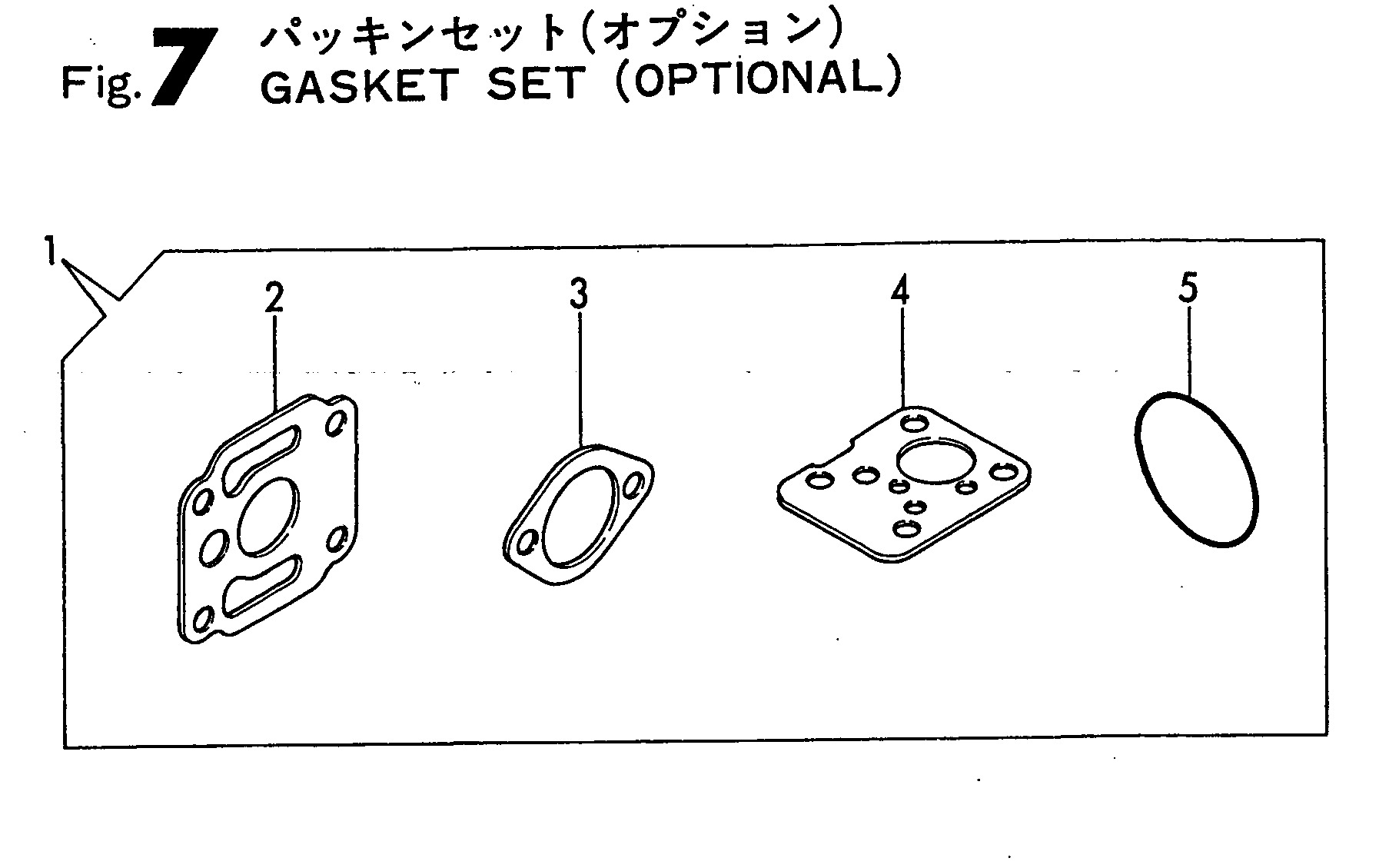 FIG 7. GASKET SET (OPTIONAL)