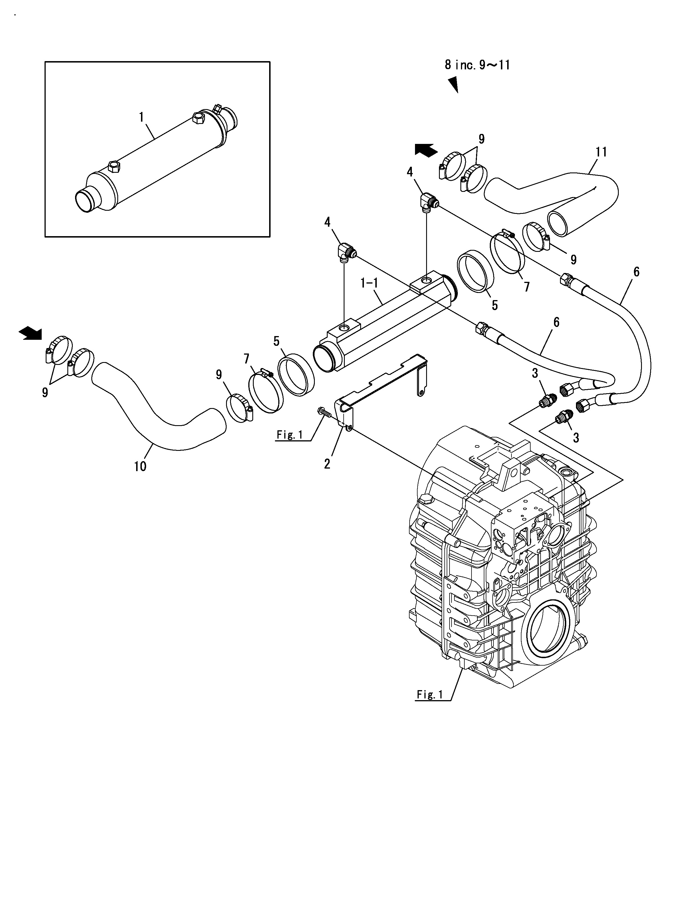 FIG 8. LUB. OIL COOLER (OPTIONAL)