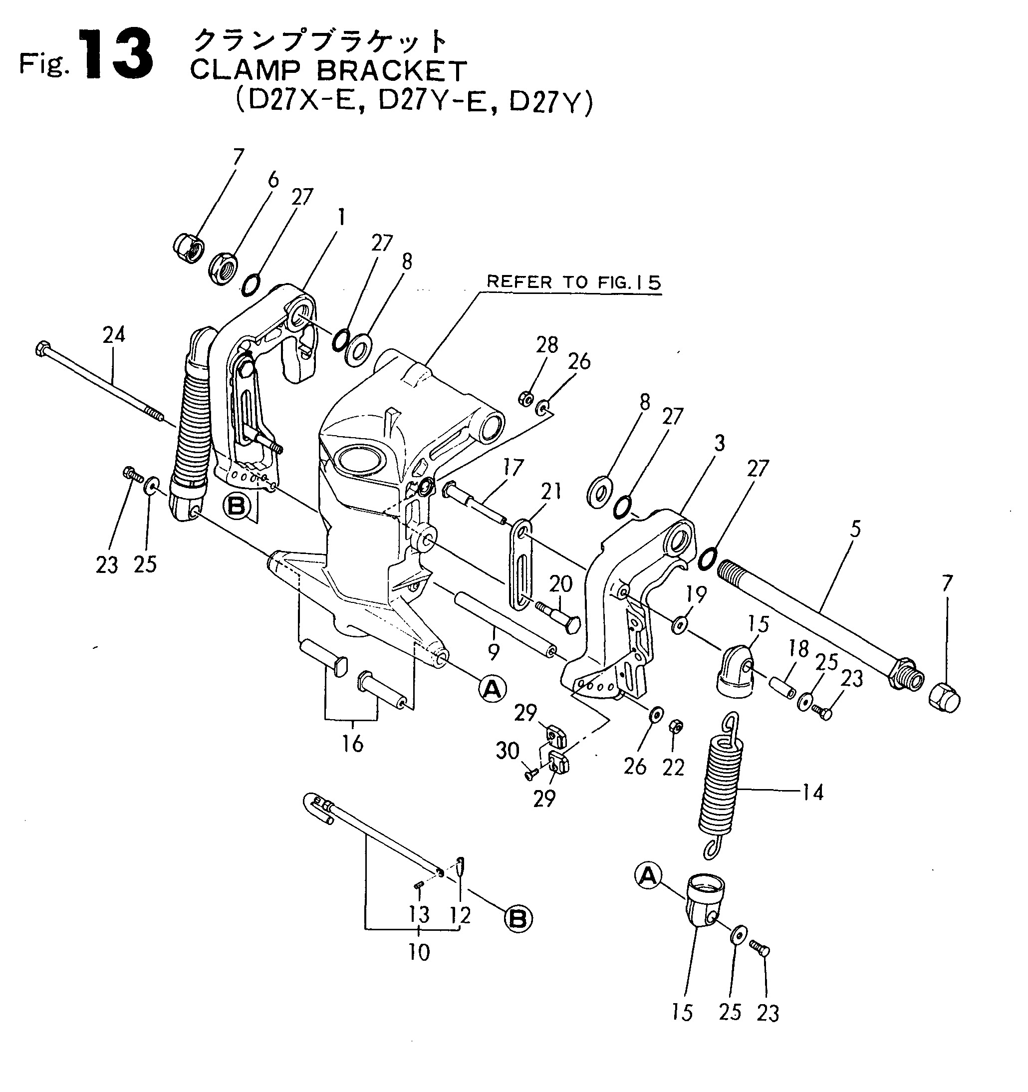 FIG 13. BRACKET DE CLAMP (D27)