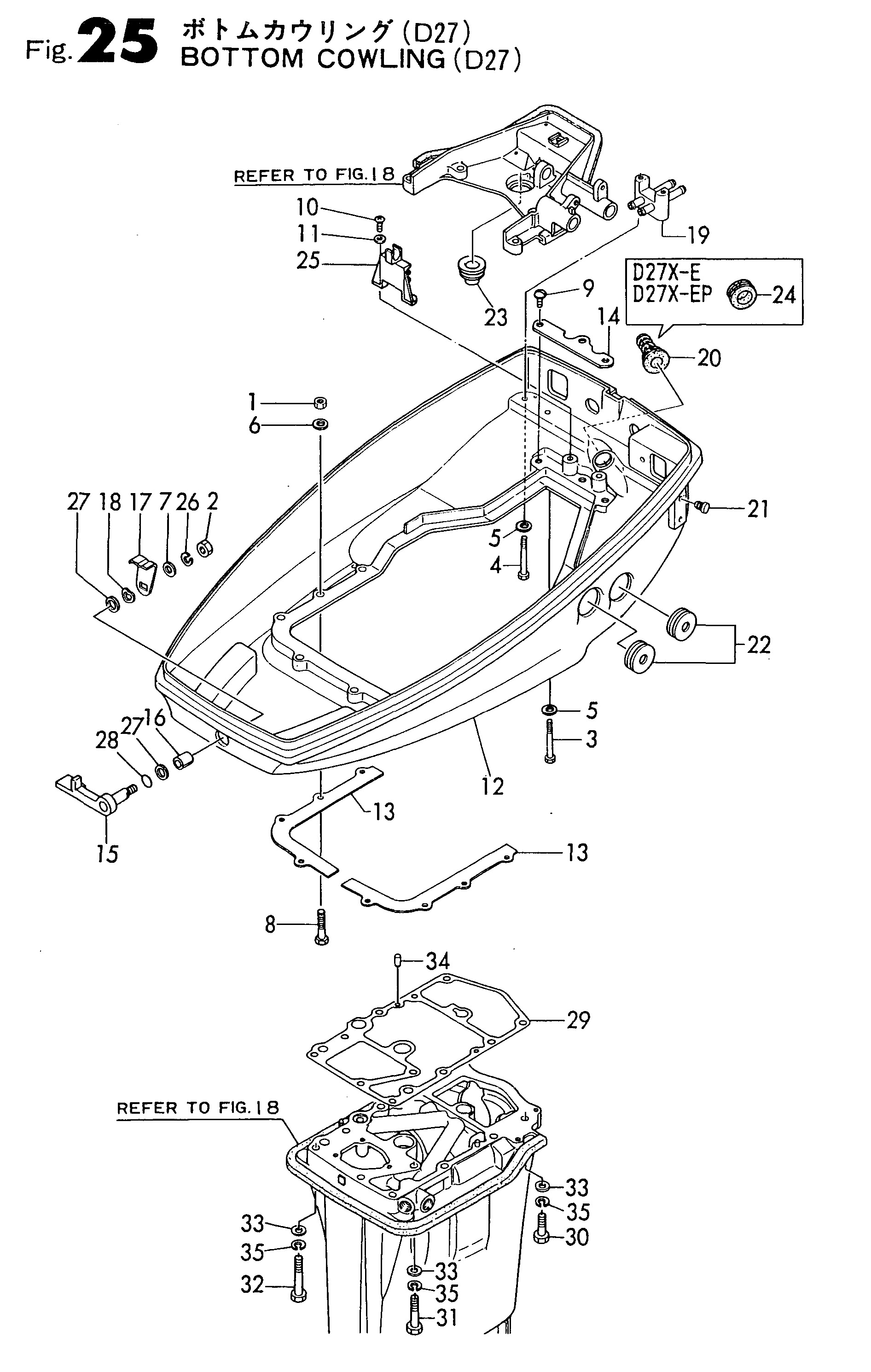 FIG 25. BOTTOM COWLING (D27)