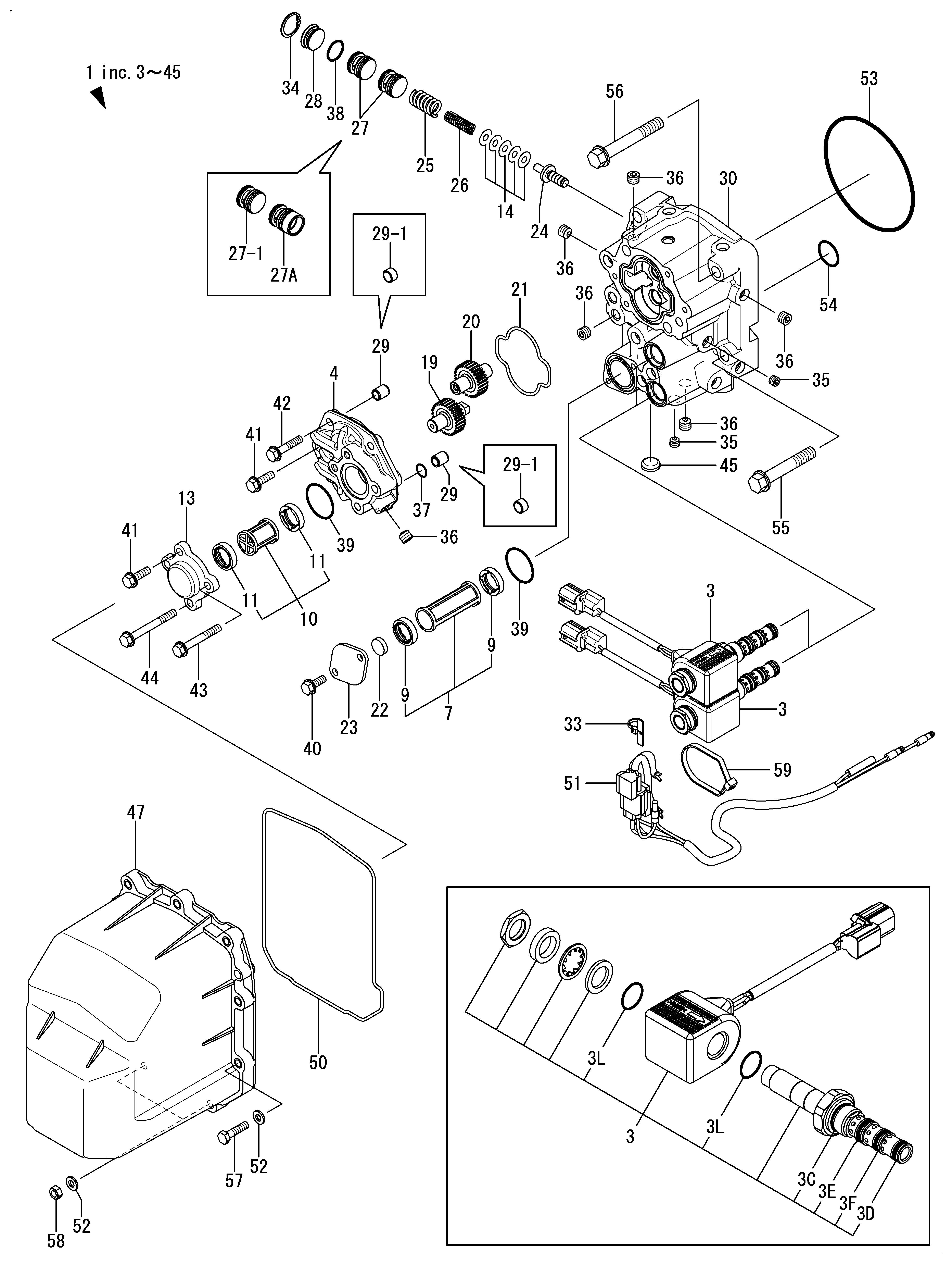 FIG 7. CASE PLATE " CABLE(ZT350) (SOLENOID TYPE)