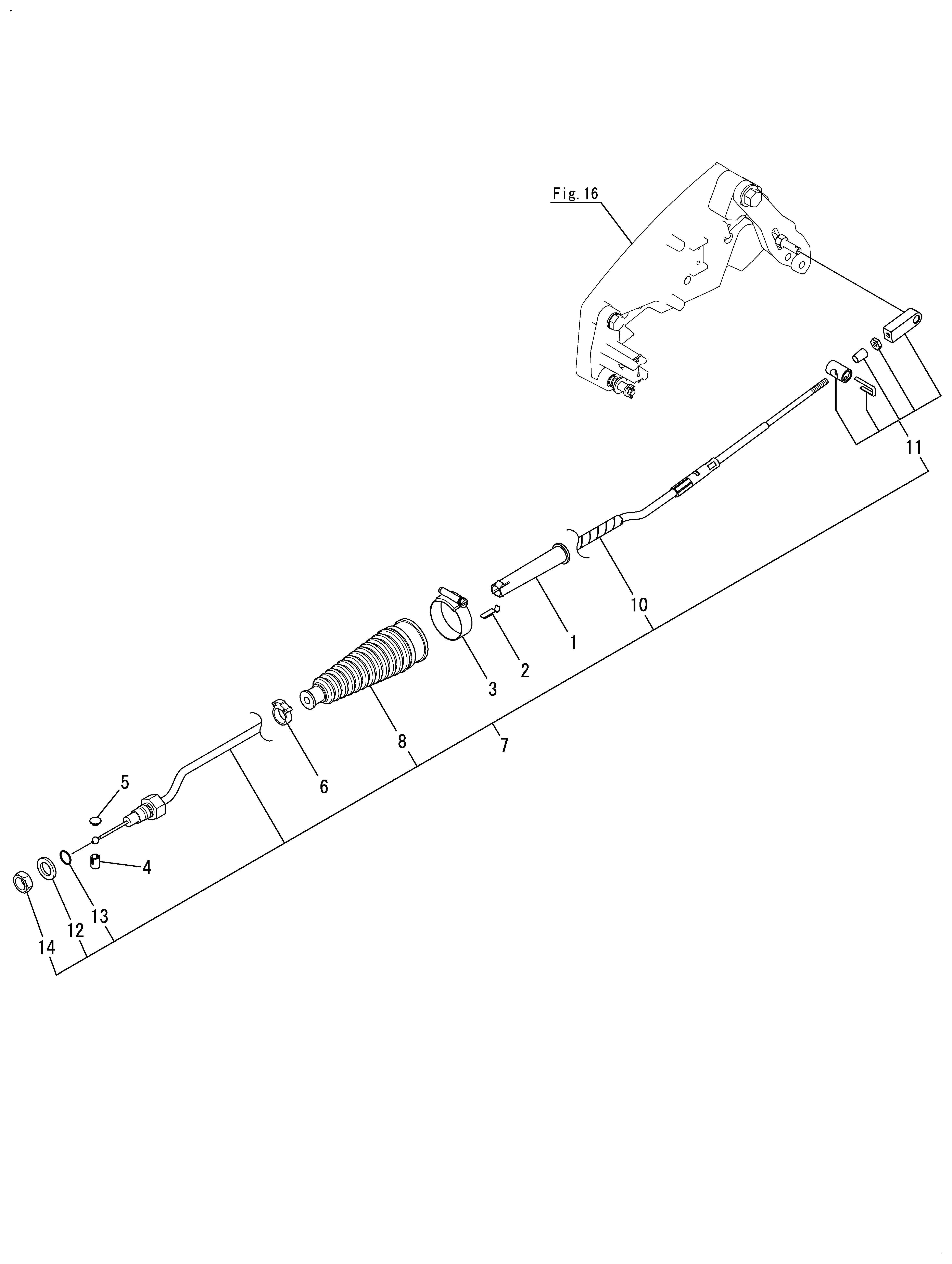 FIG 8. SHIFT CABLE (MECHANICAL TYPE)