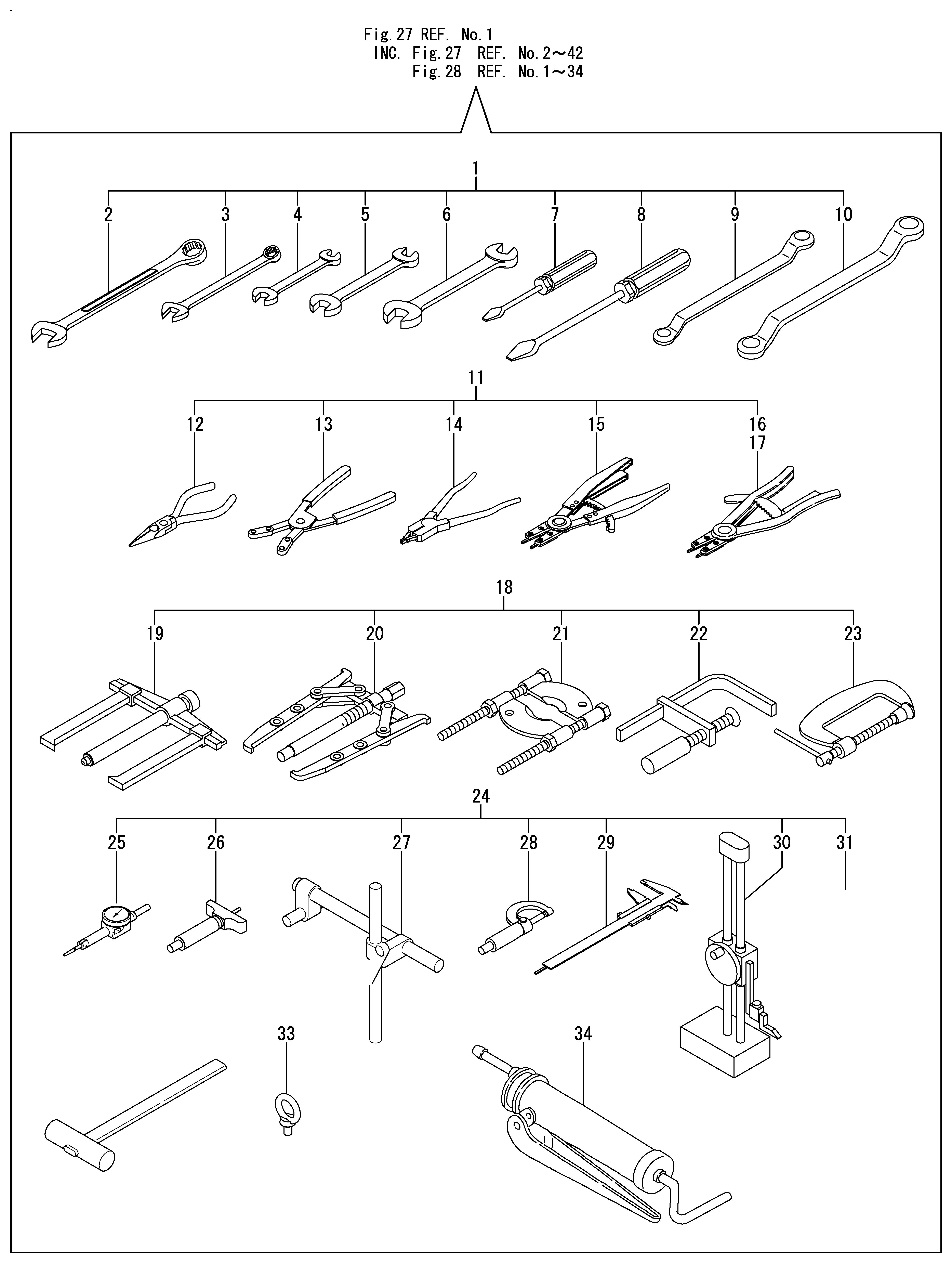 FIG 28. OUTILS(2) OPTIONNELS (OPTIONAL)