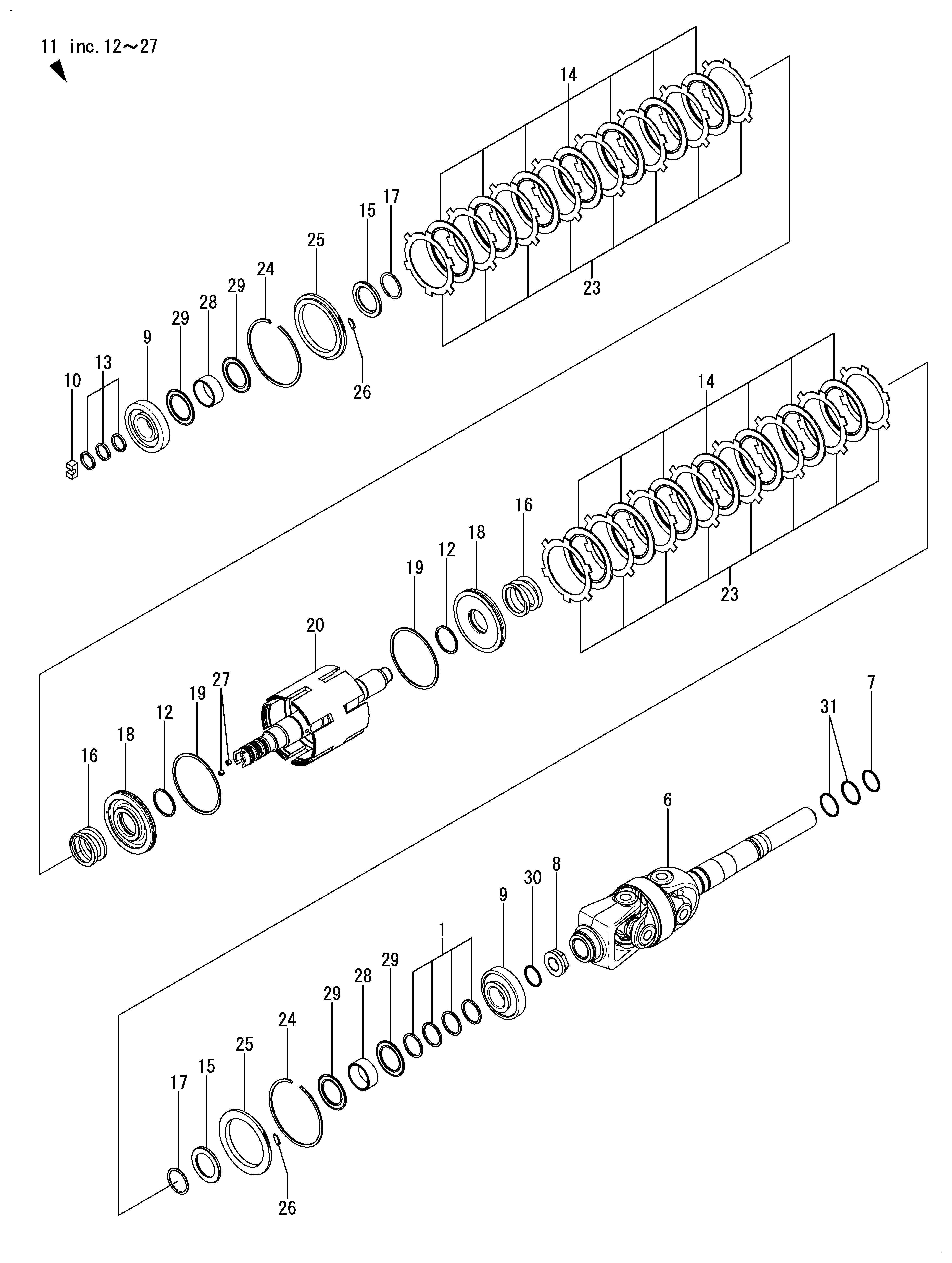 FIG 32. (12A)UNIVERSAL JOINT " CLUTCH (ZT370,ZT370H)