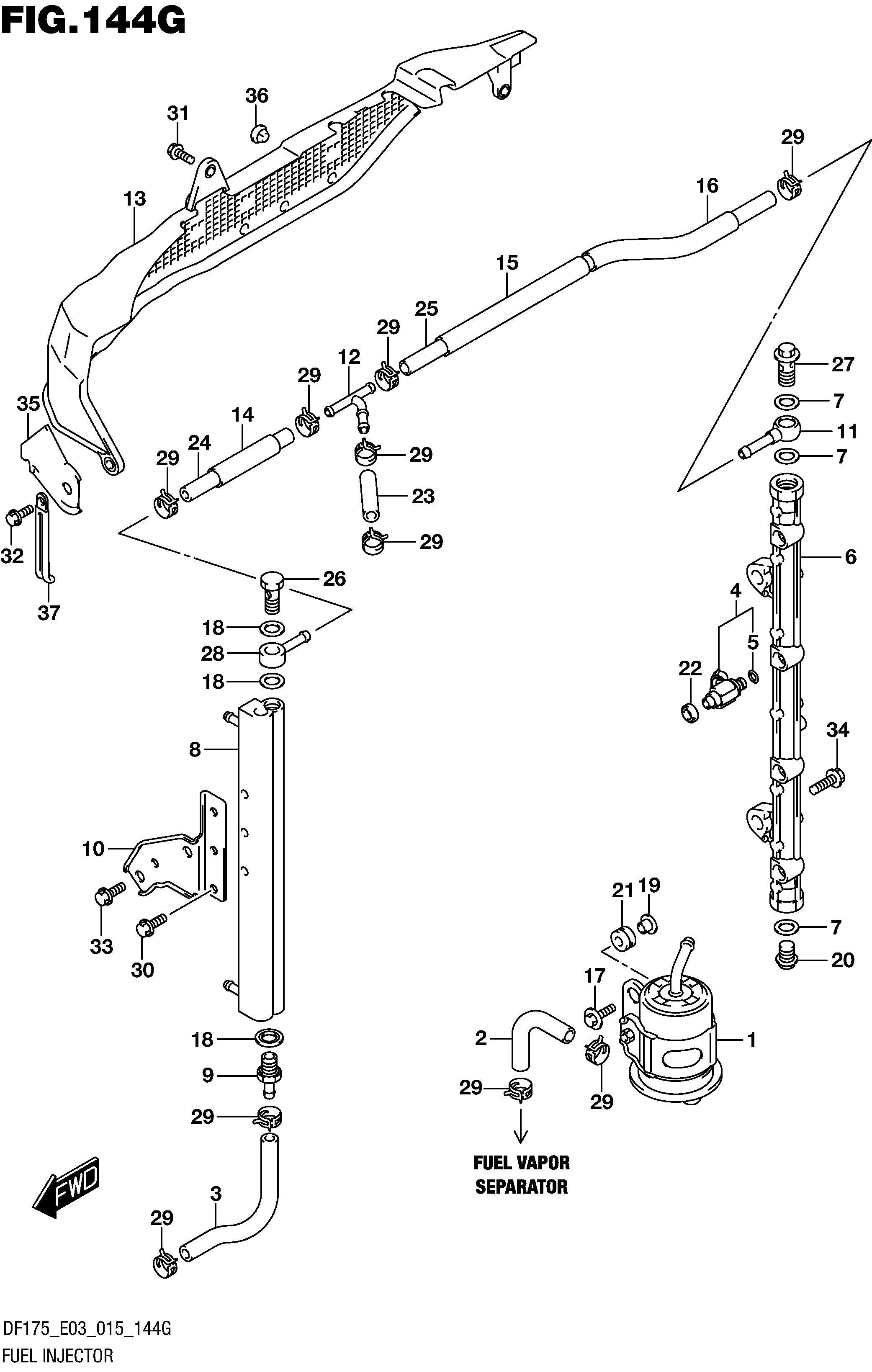 INJECTEUR DE CARBURANT (DF175Z E03)