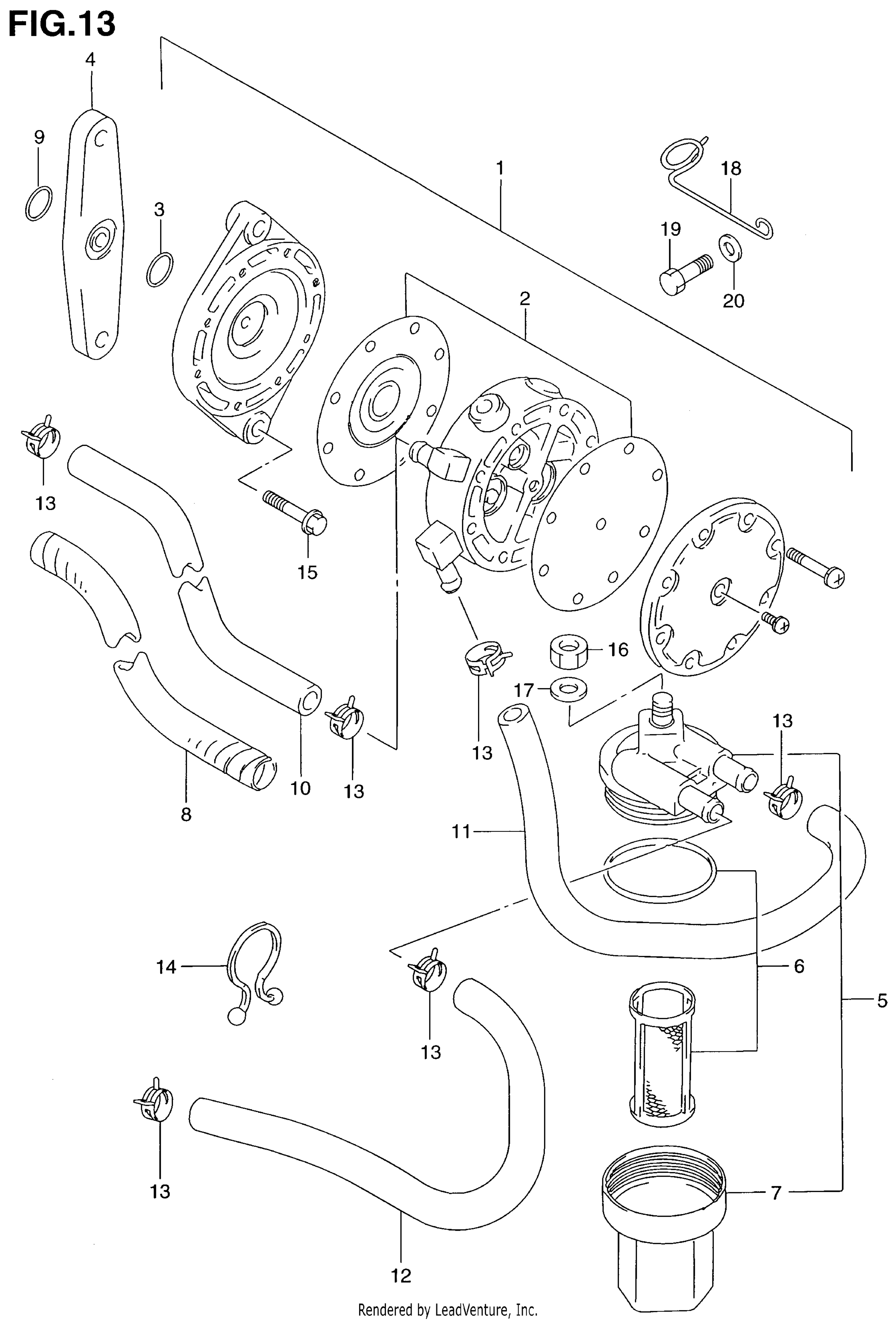 Pompe à carburant (DT115S_140EFI)
