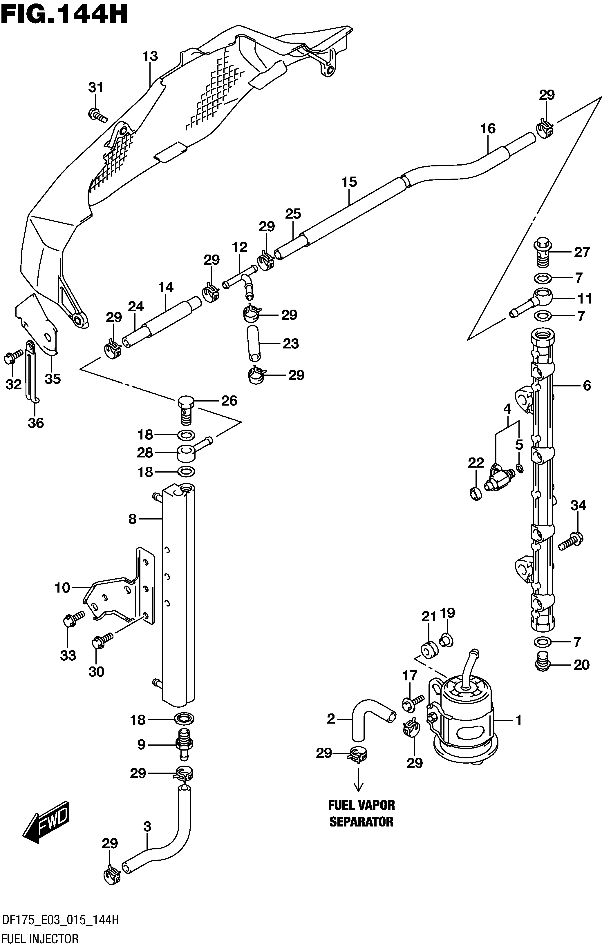 INJECTEUR DE CARBURANT (DF175ZG E03)