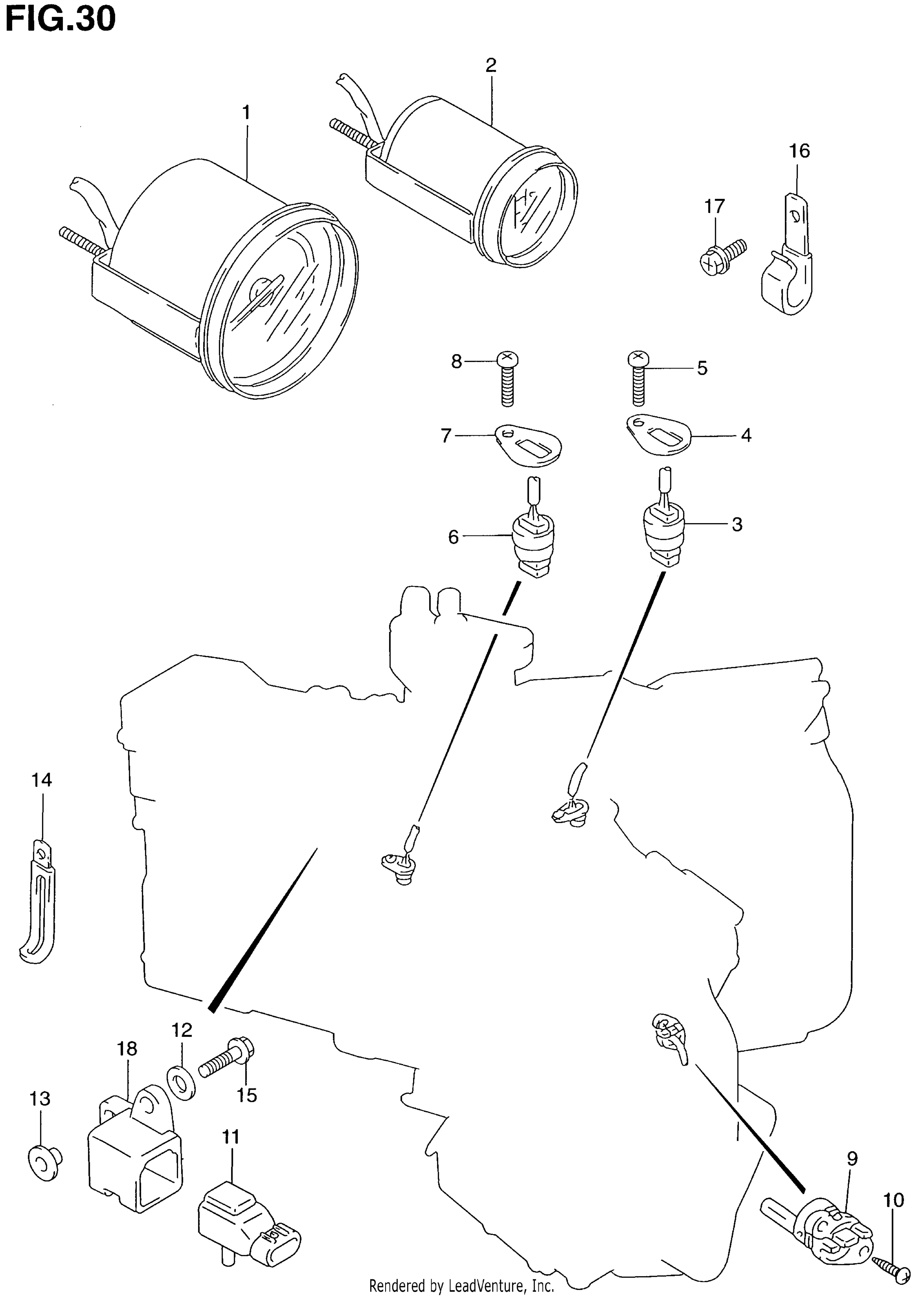CAPTEUR ET COMPTEUR (DT115S 140EFI)