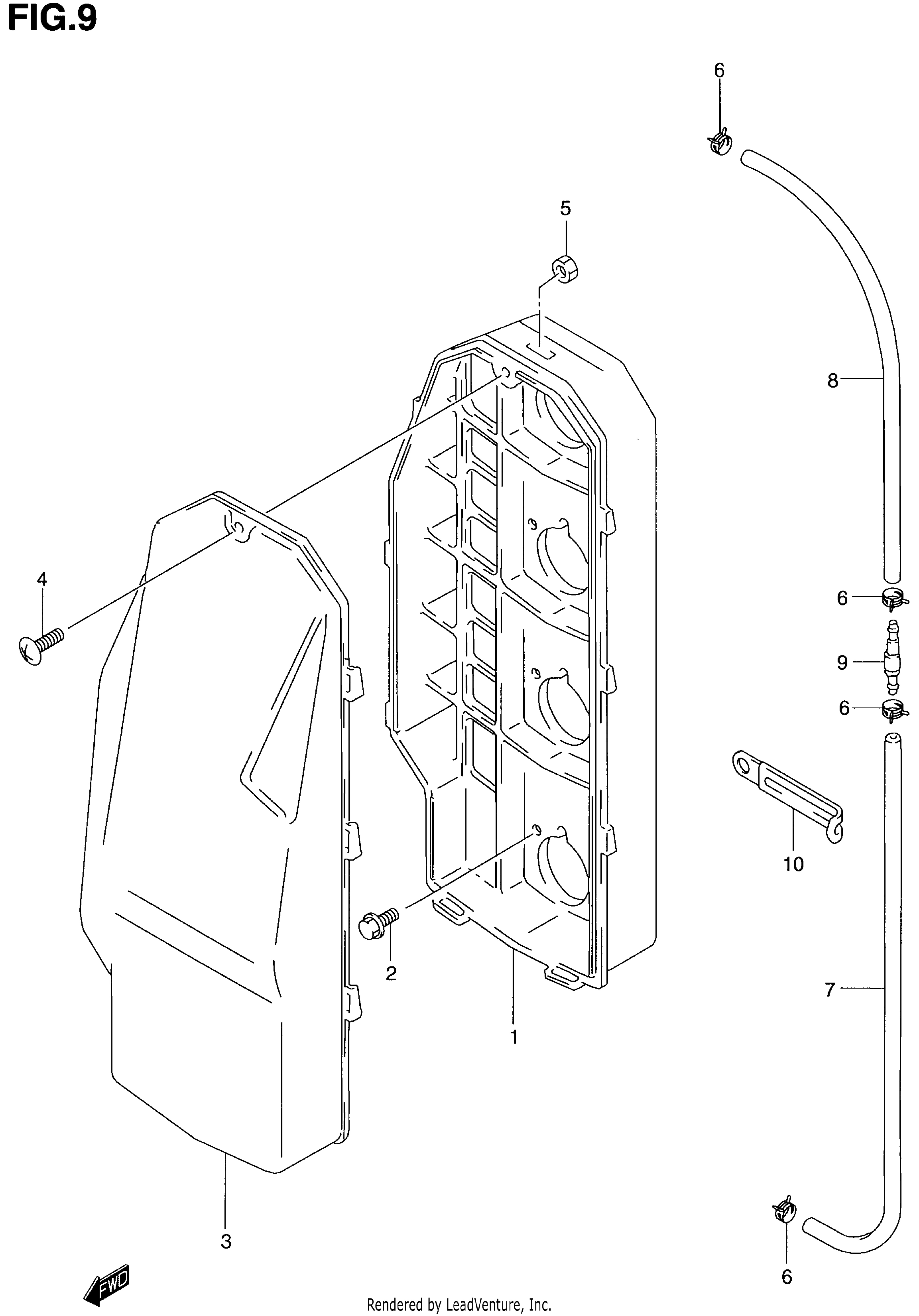 BOITIER DE SILENCIEUX (PLASTIQUE)( )