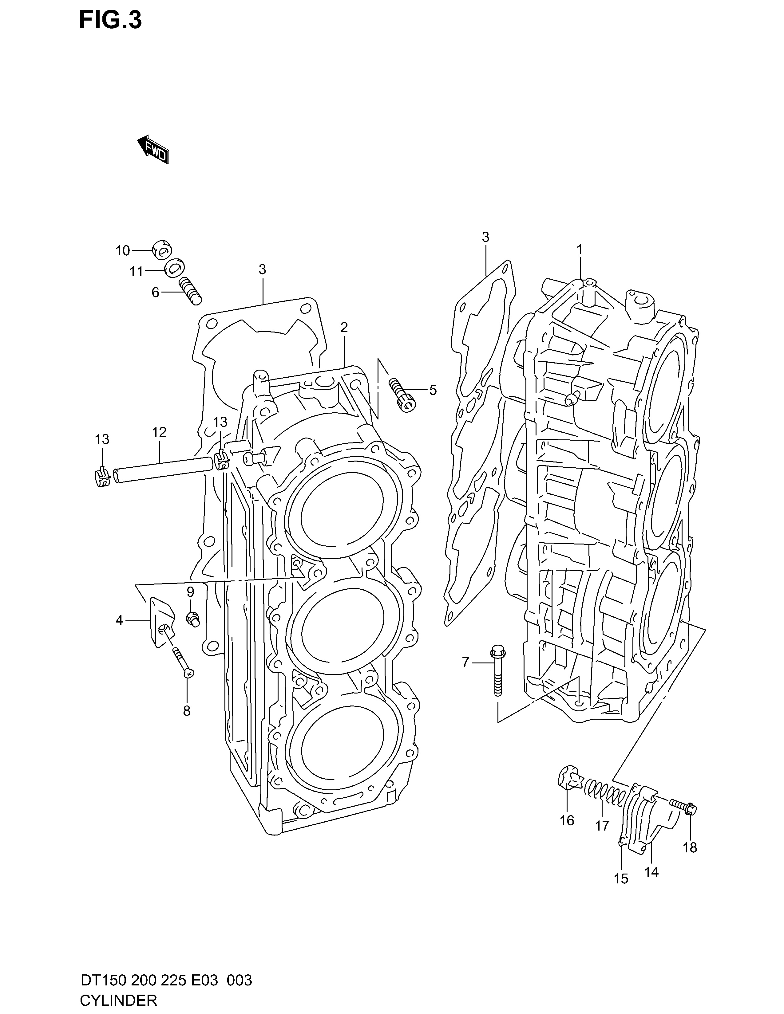 CYLINDRE (DT150(GS),200(G))