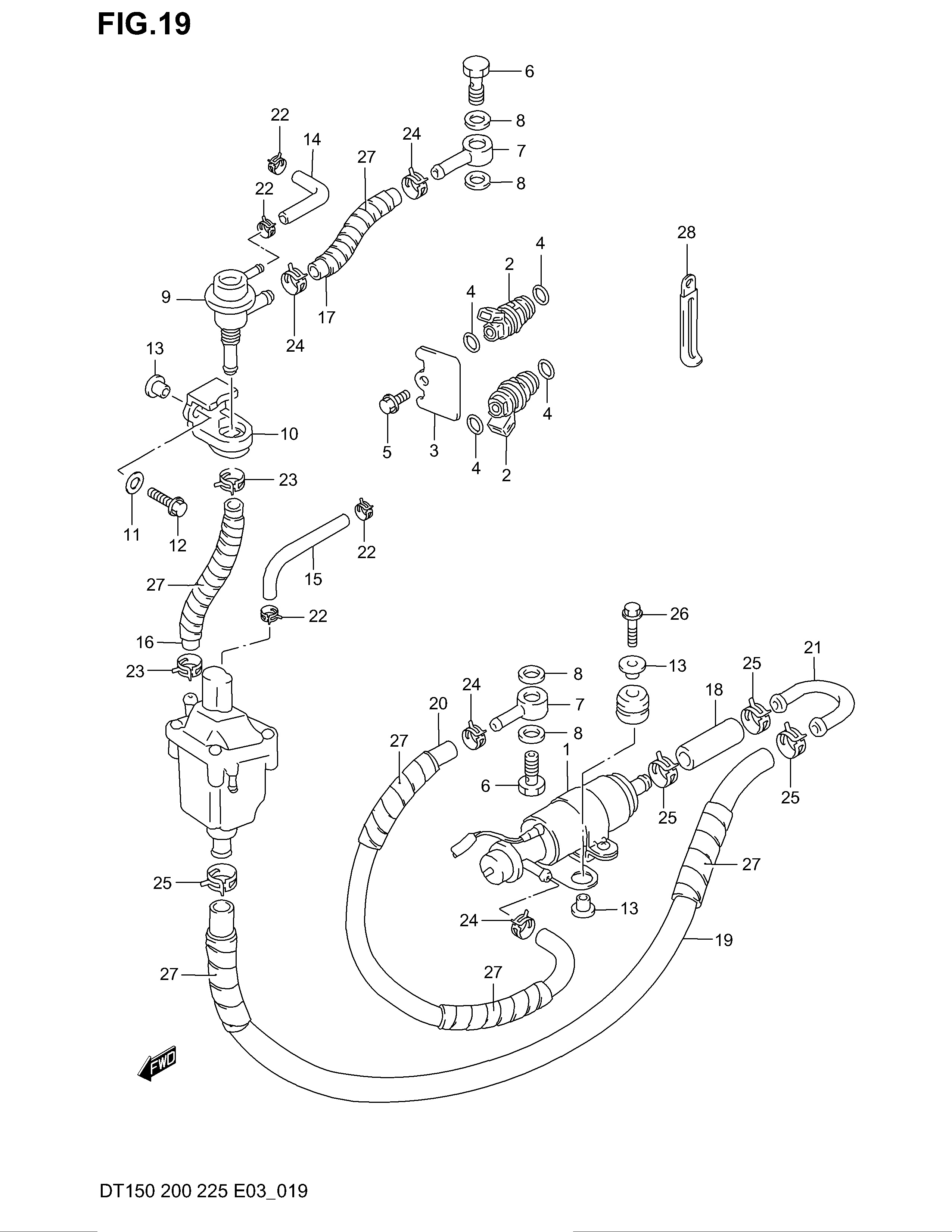 INJECTEUR DE CARBURANT (DT150(GS),200(G))