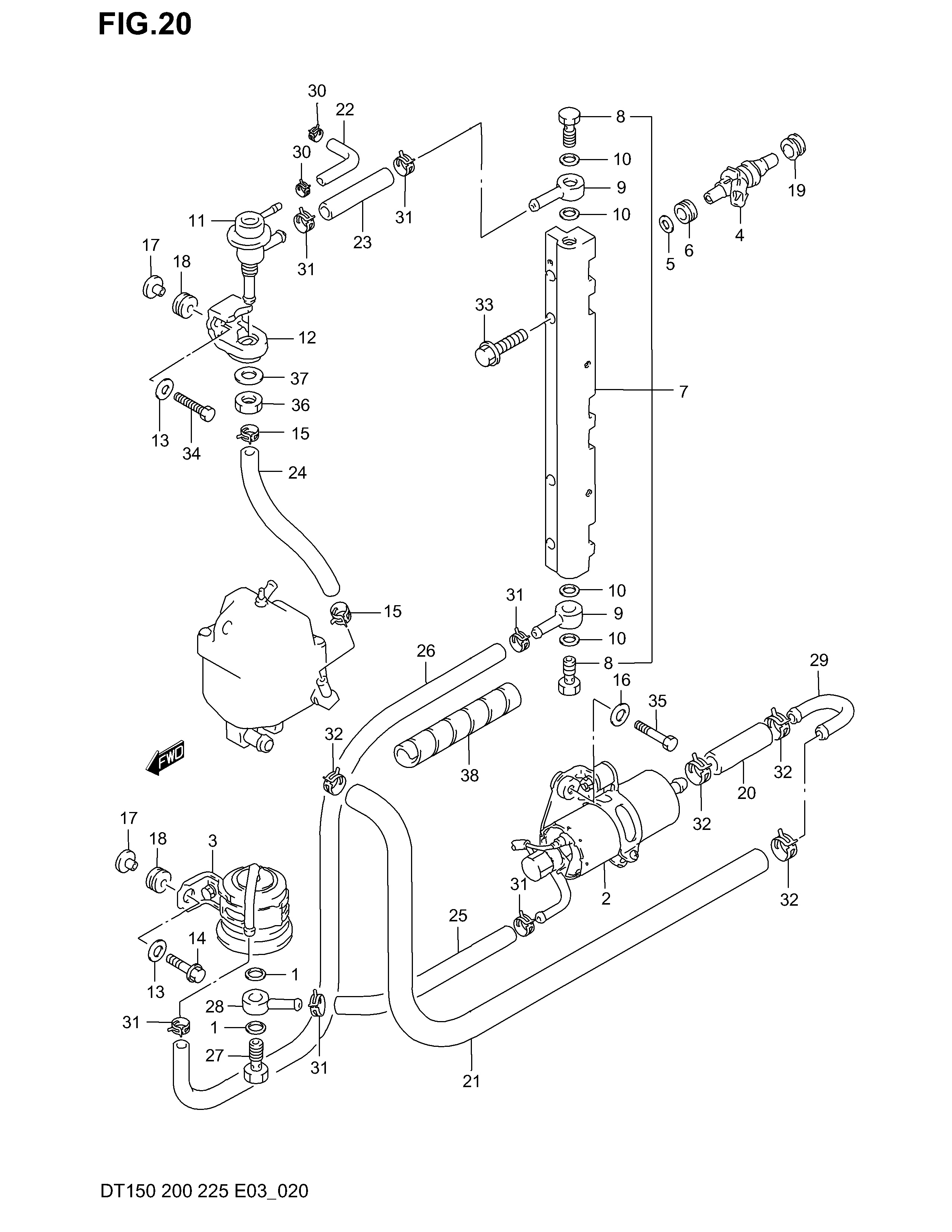 INJECTEUR DE CARBURANT (DT225 225G)