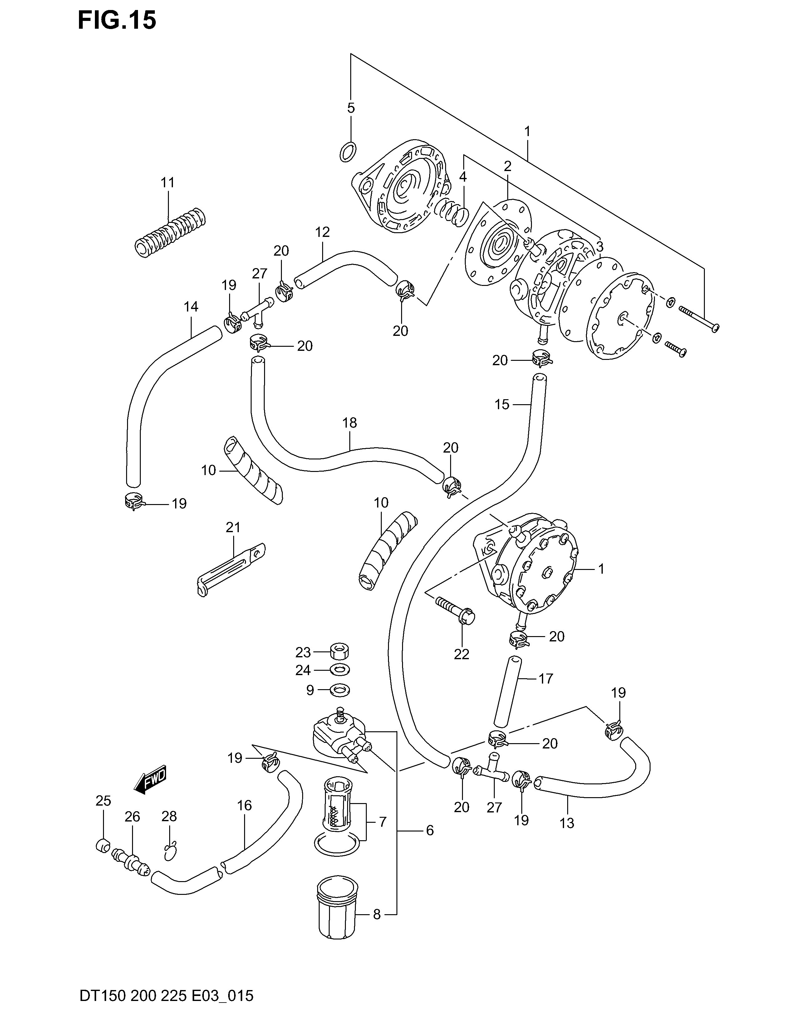 Pompe à carburant (DT150(G_S),200(G))