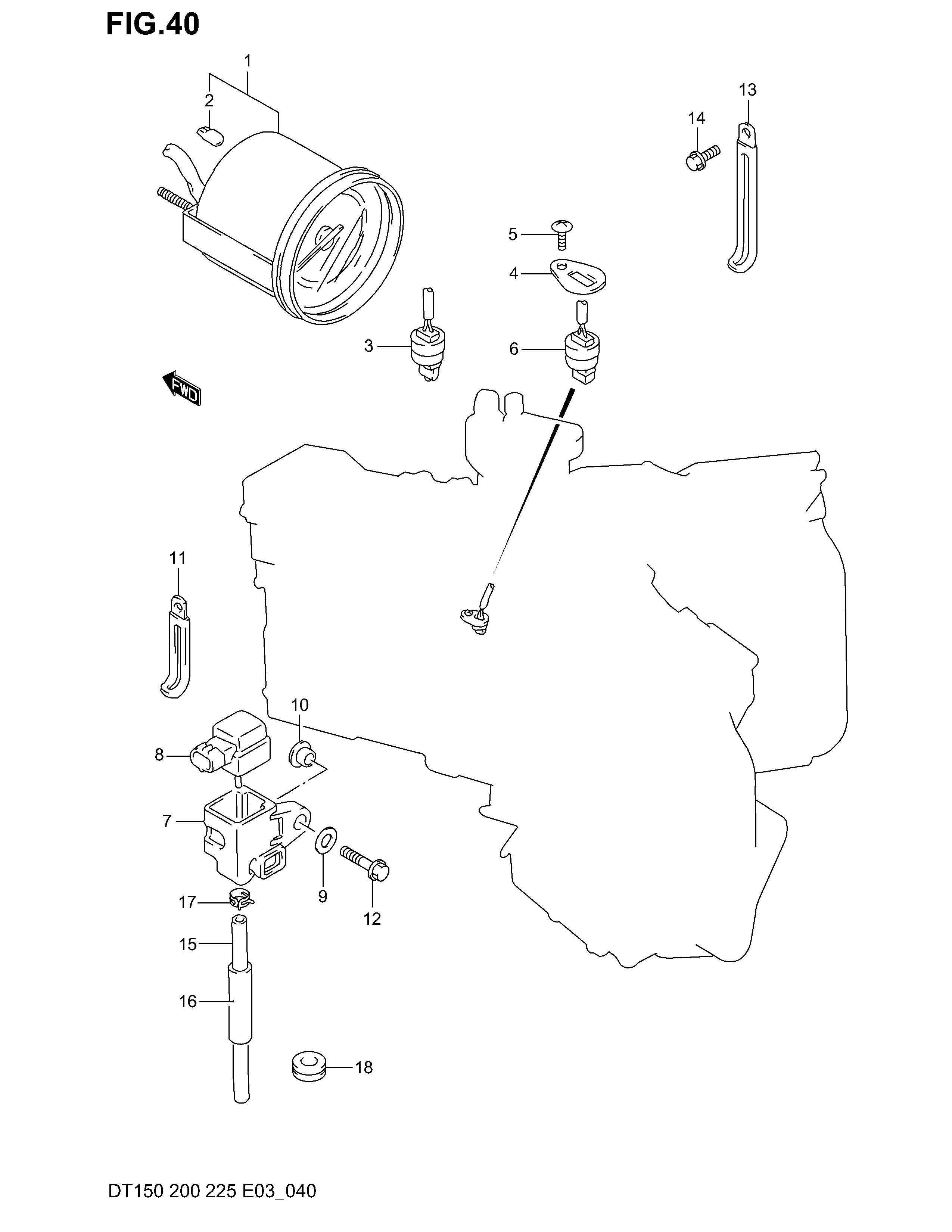CAPTEUR ET COMPTEUR (DT150(G S),200(G))
