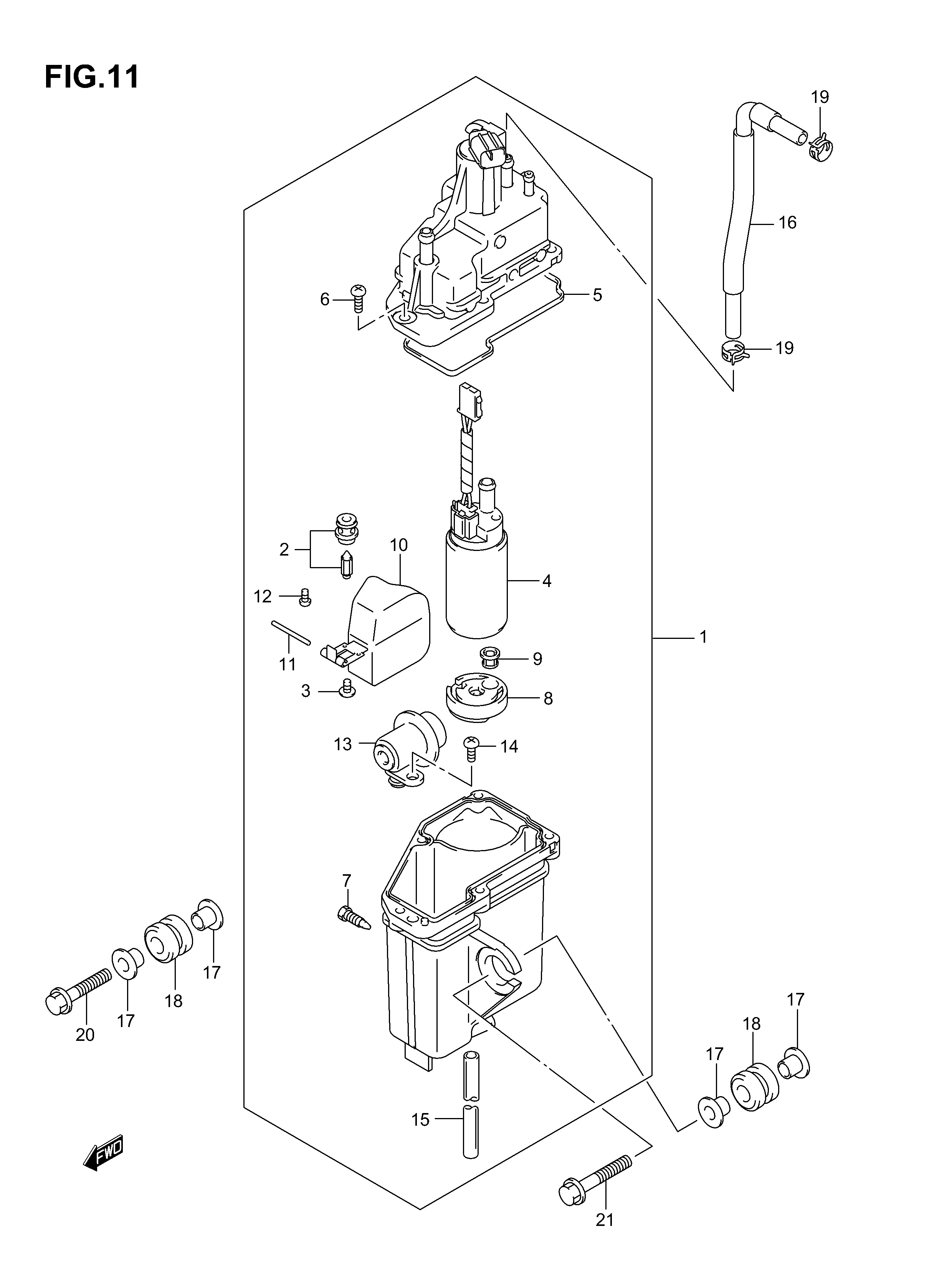 SEPARADOR DE VAPOR DE COMBUSTIBLE