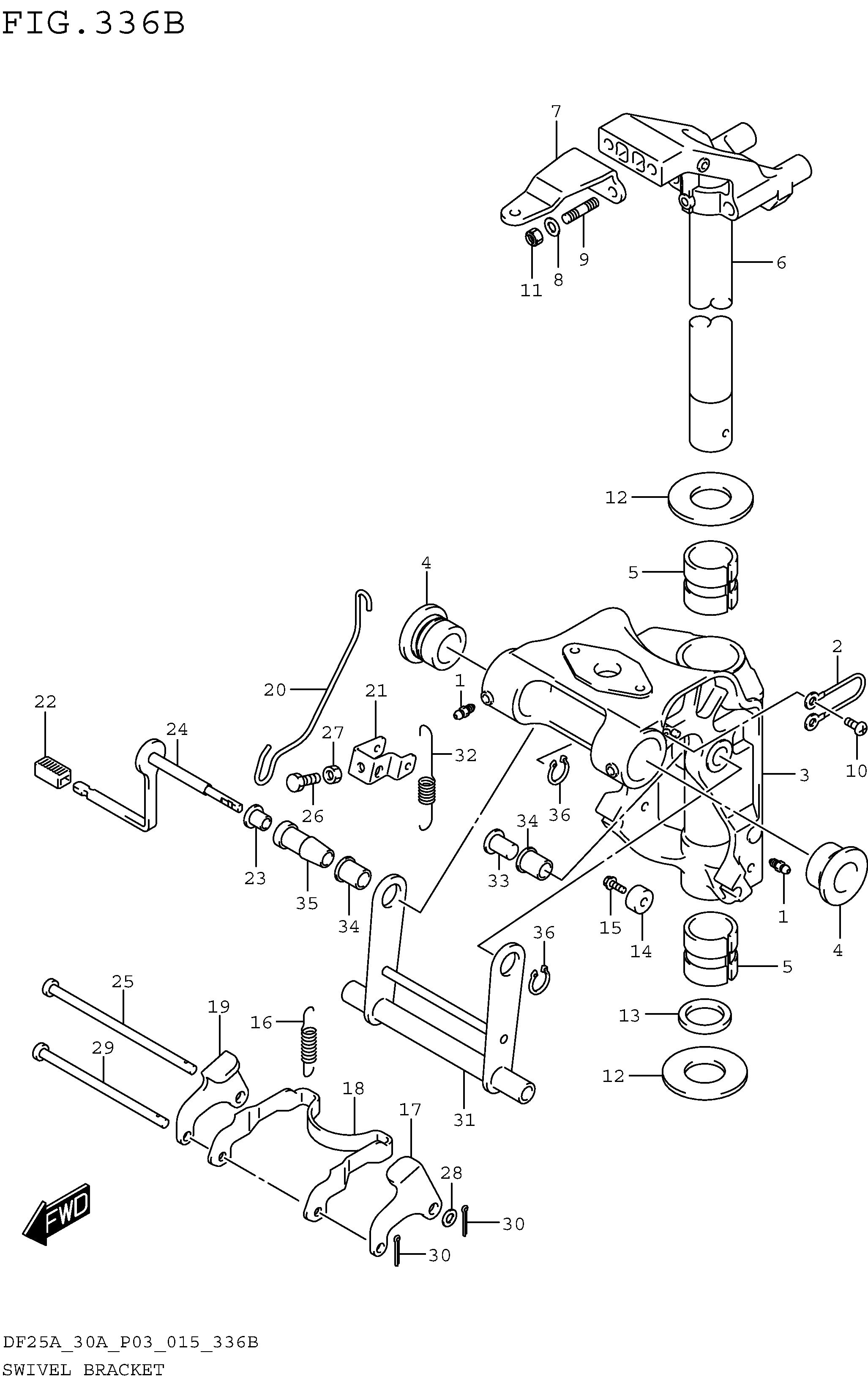 Support pivotant (DF25AR P03)