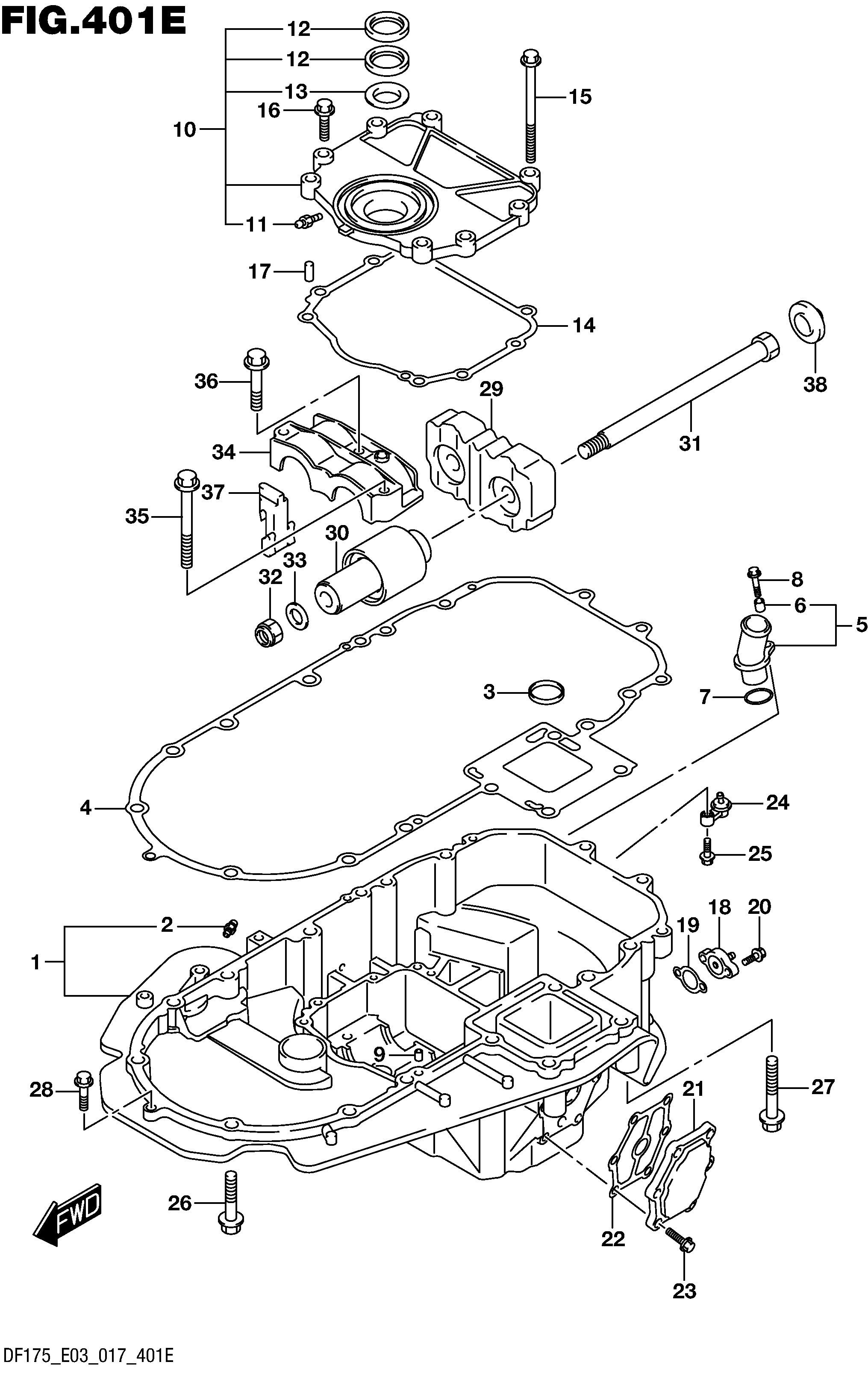 SUPPORT MOTEUR (DF150ST E03)