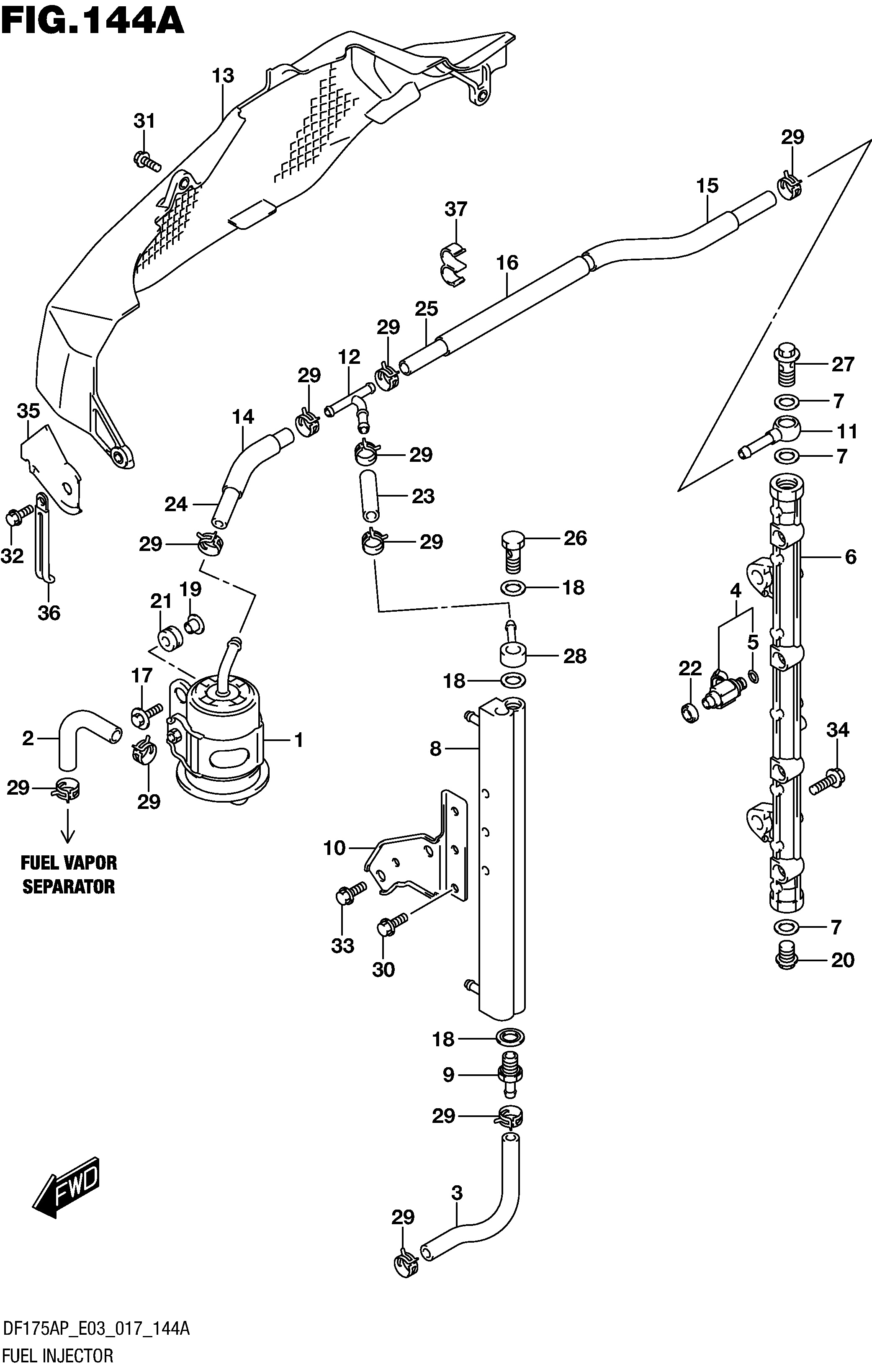 INJECTEUR DE CARBURANT (DF150AP E03)