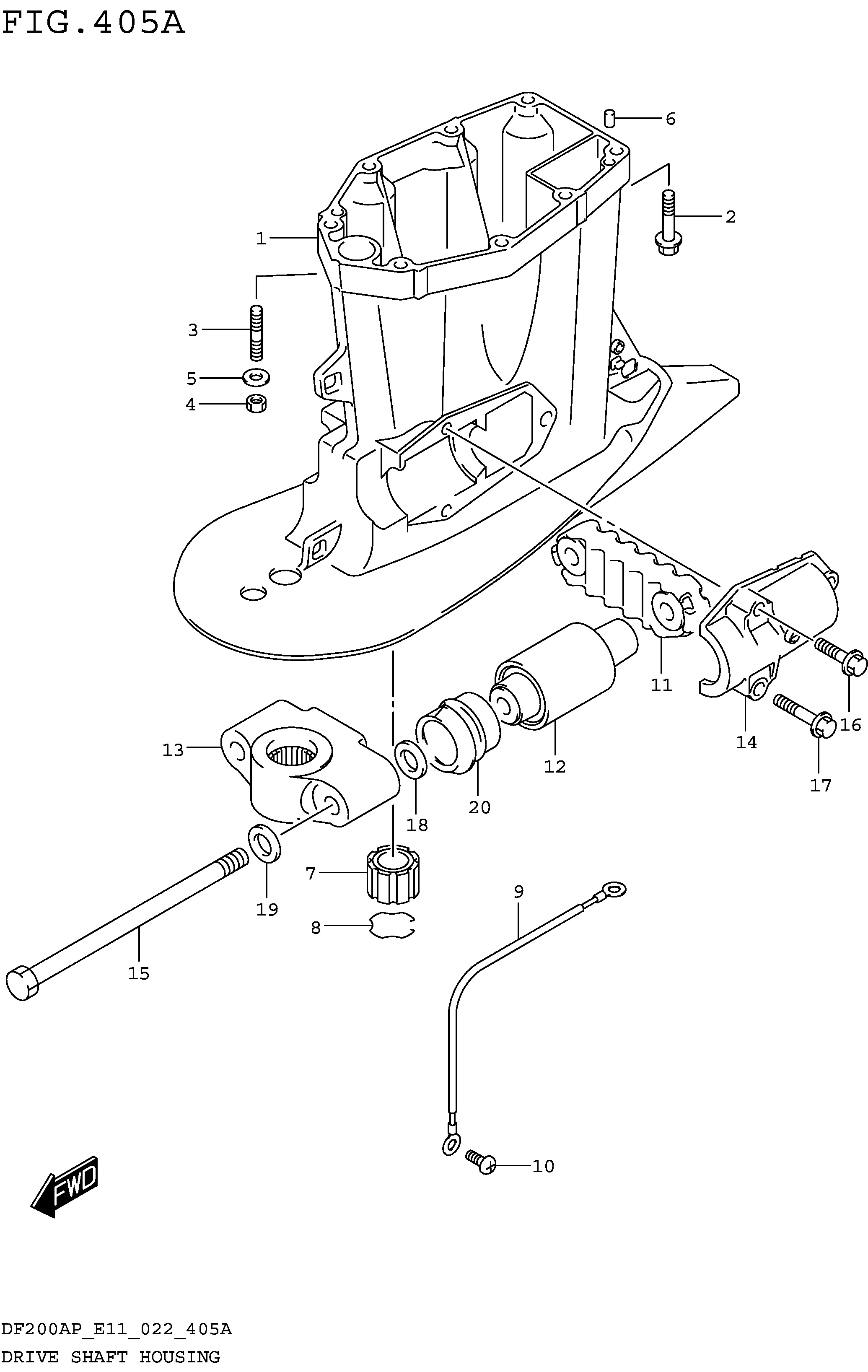 Carter d'arbre de transmission