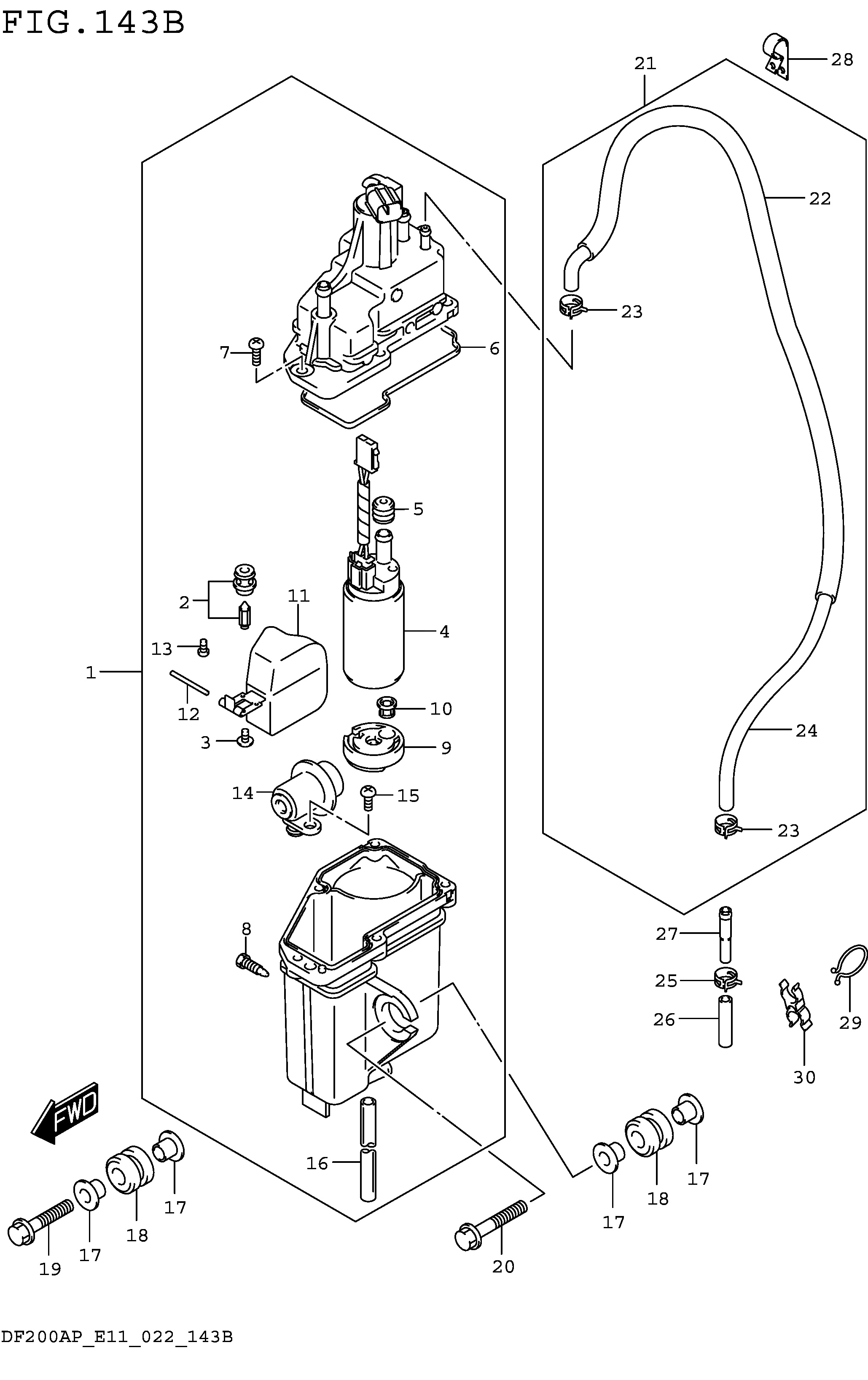SEPARADOR DE VAPOR DE COMBUSTIBLE (E40)