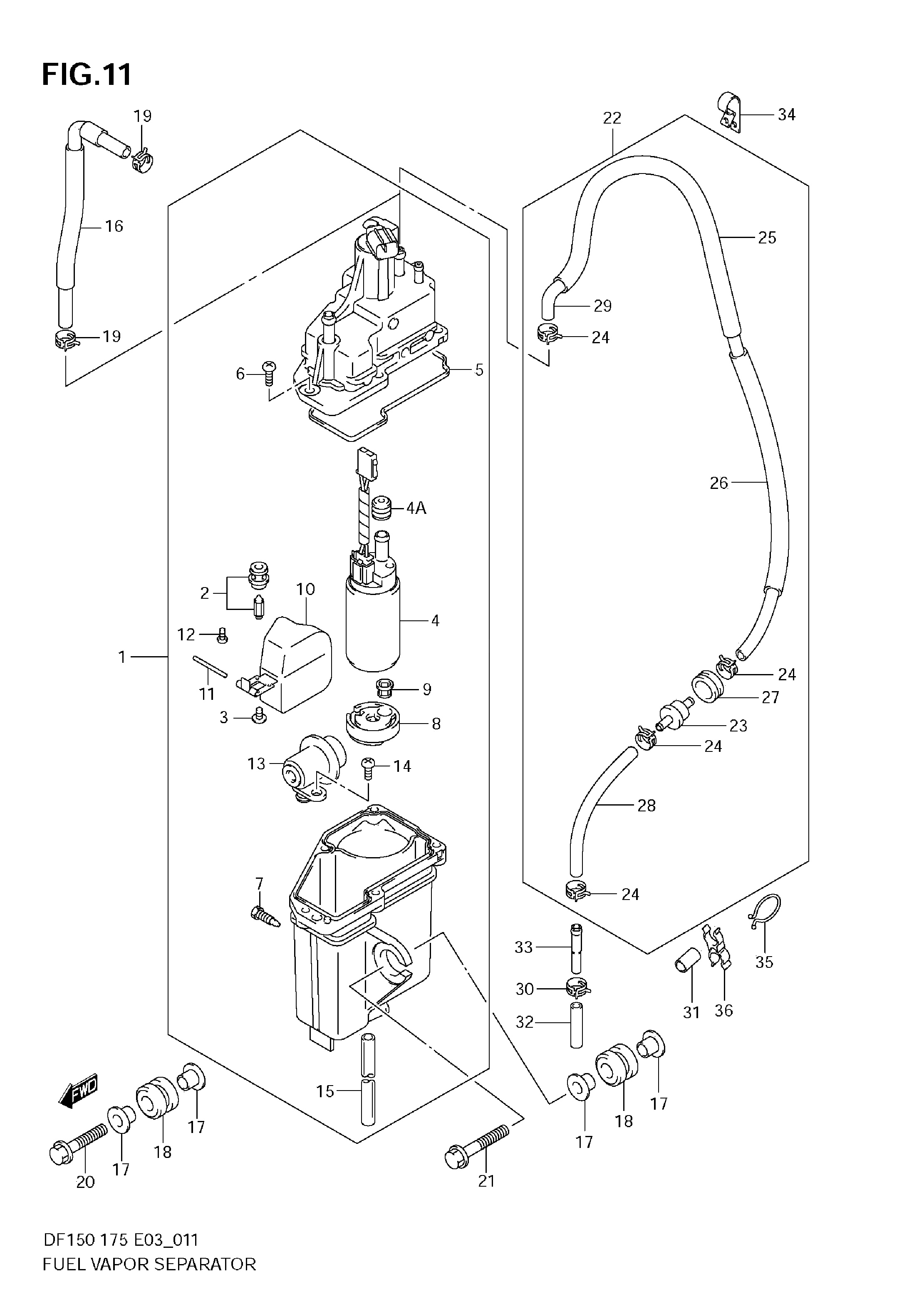 SEPARADOR DE VAPOR DE COMBUSTIBLE