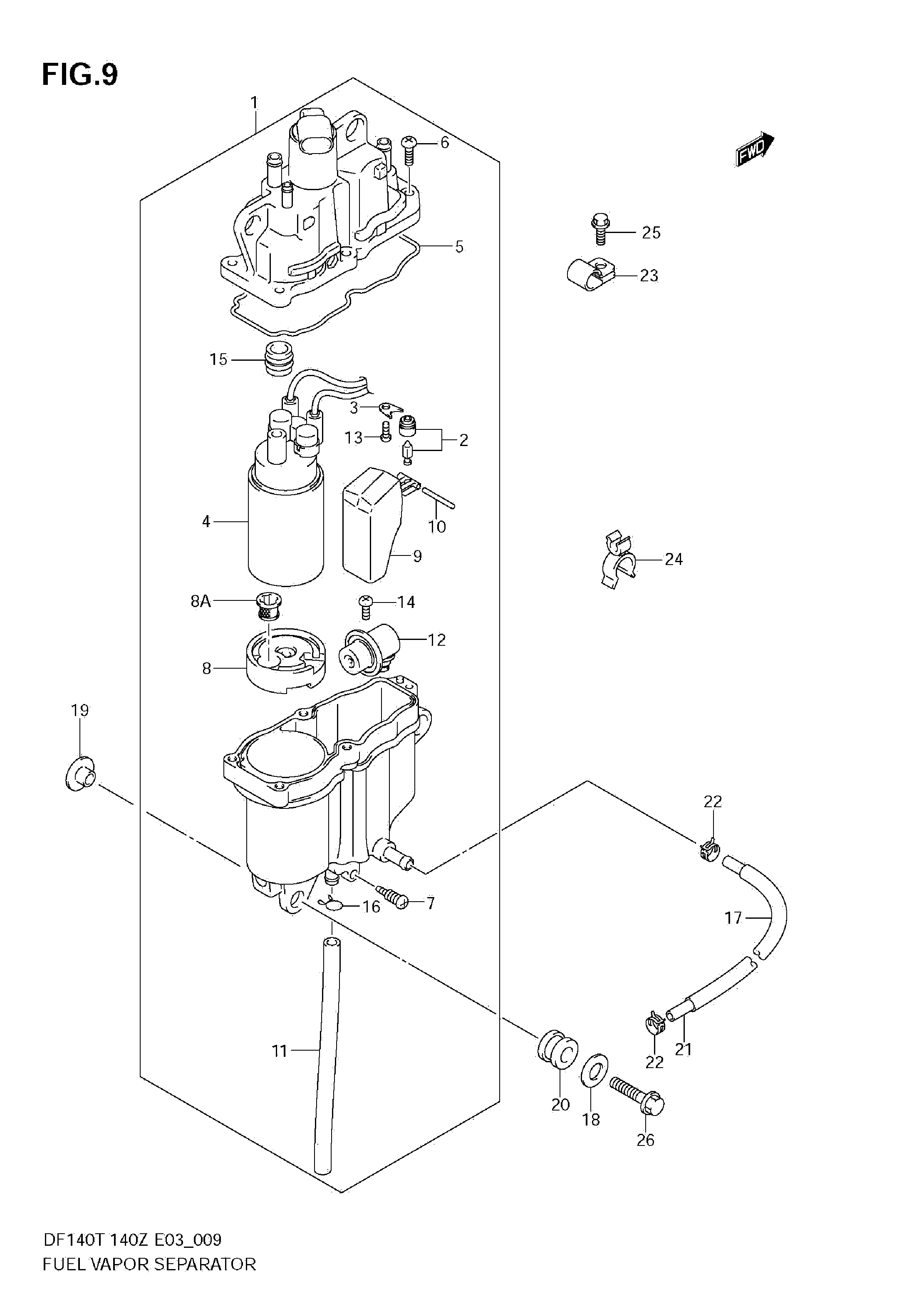 SEPARADOR DE VAPOR DE COMBUSTIBLE