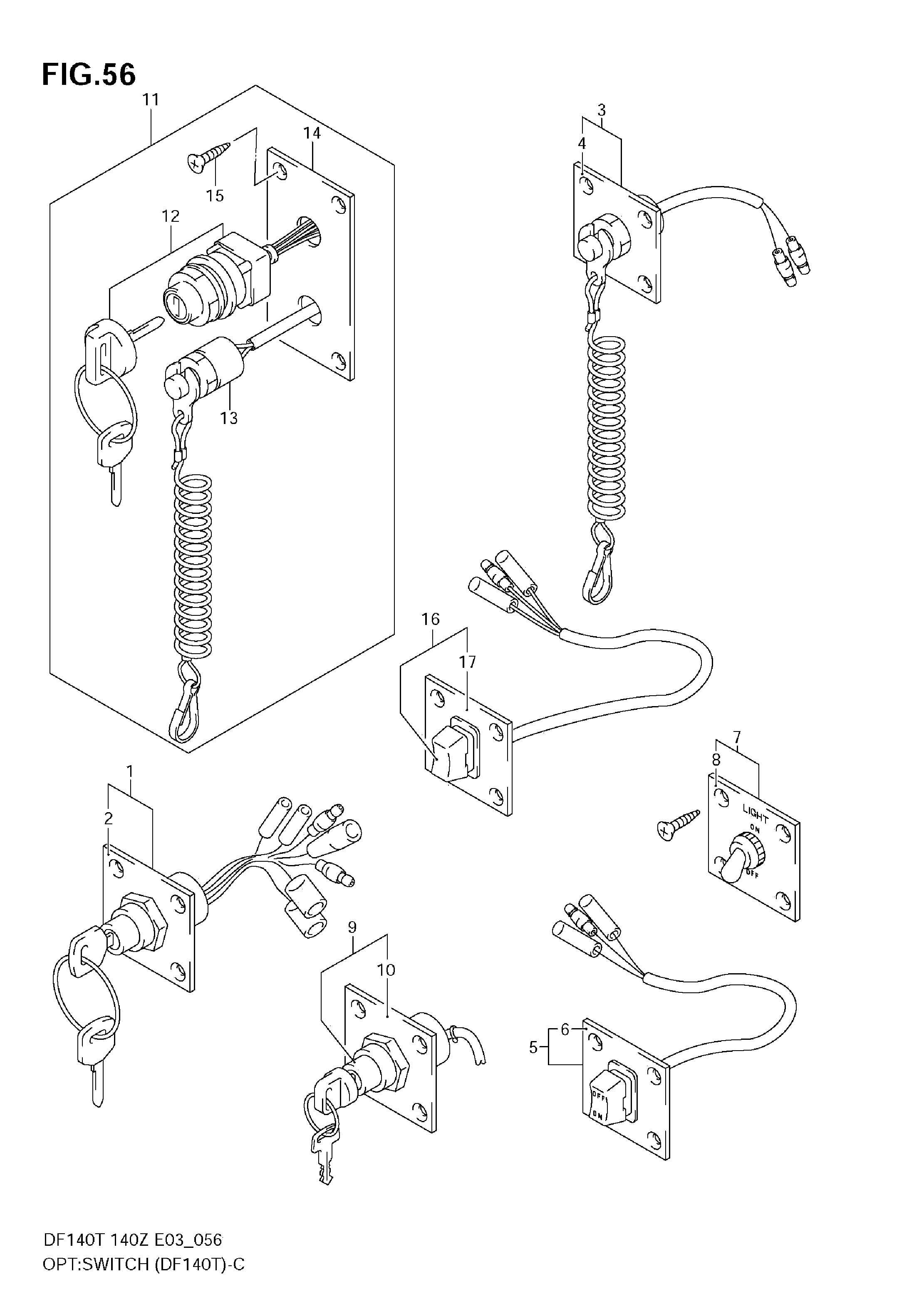 INTERRUPTOR DE OPCIÓN (DF140T)