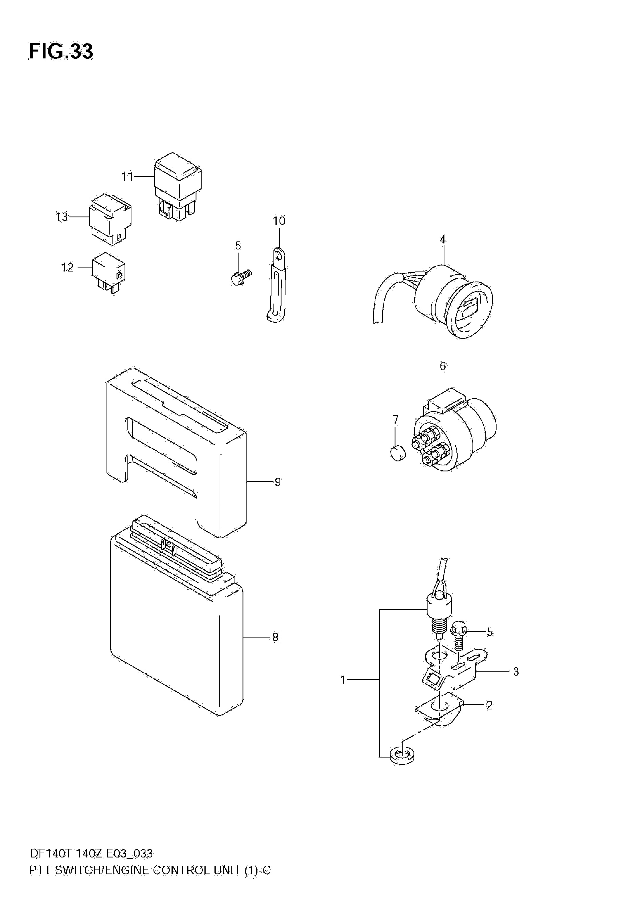 UNITÉ DE COMMANDE MOTEUR COMMUTATEUR PTT (MODÈLE 02,03)