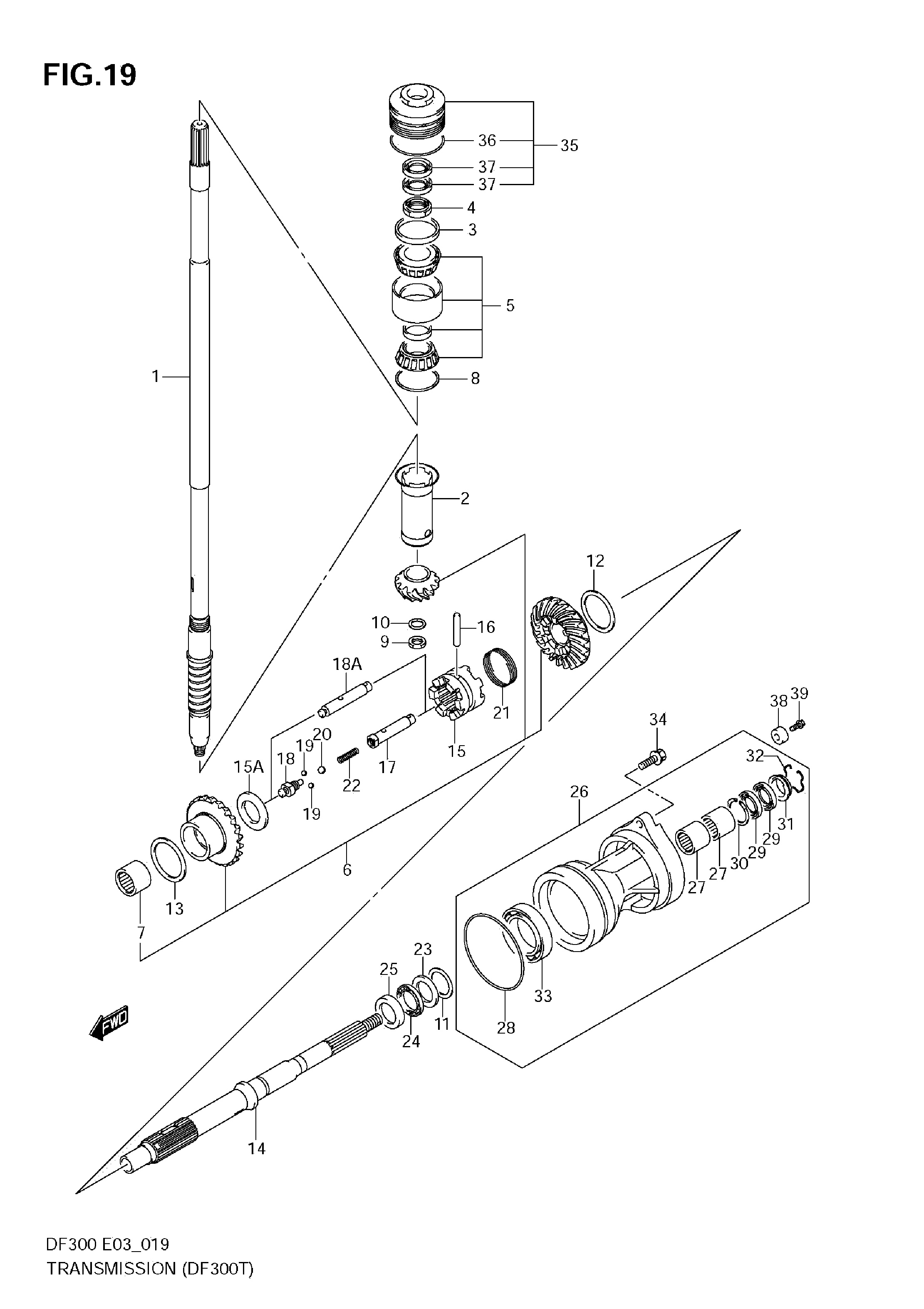 TRANSMISSION (DF300T)
