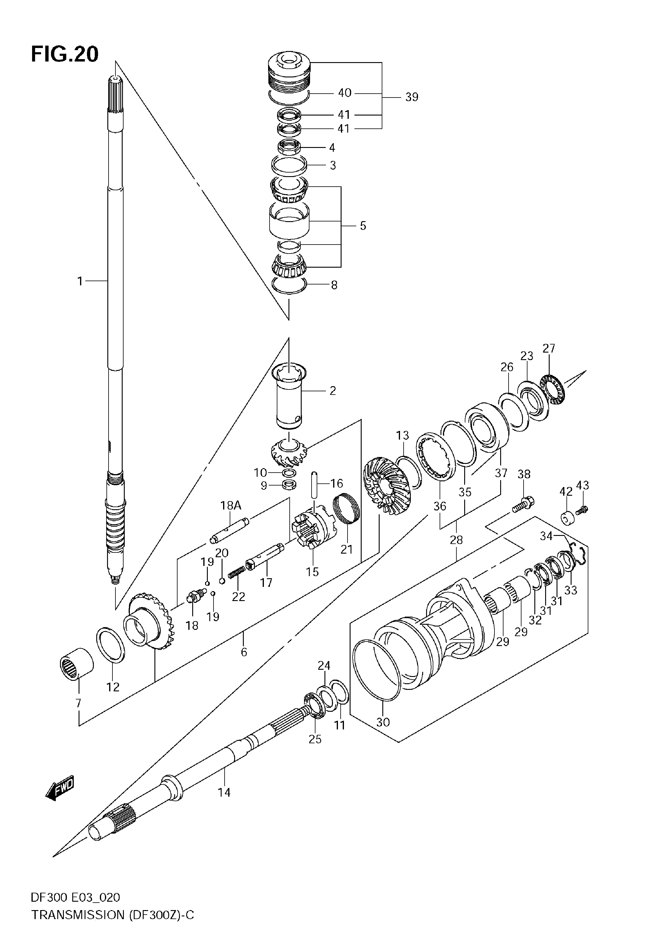 TRANSMISSION (DF300Z)