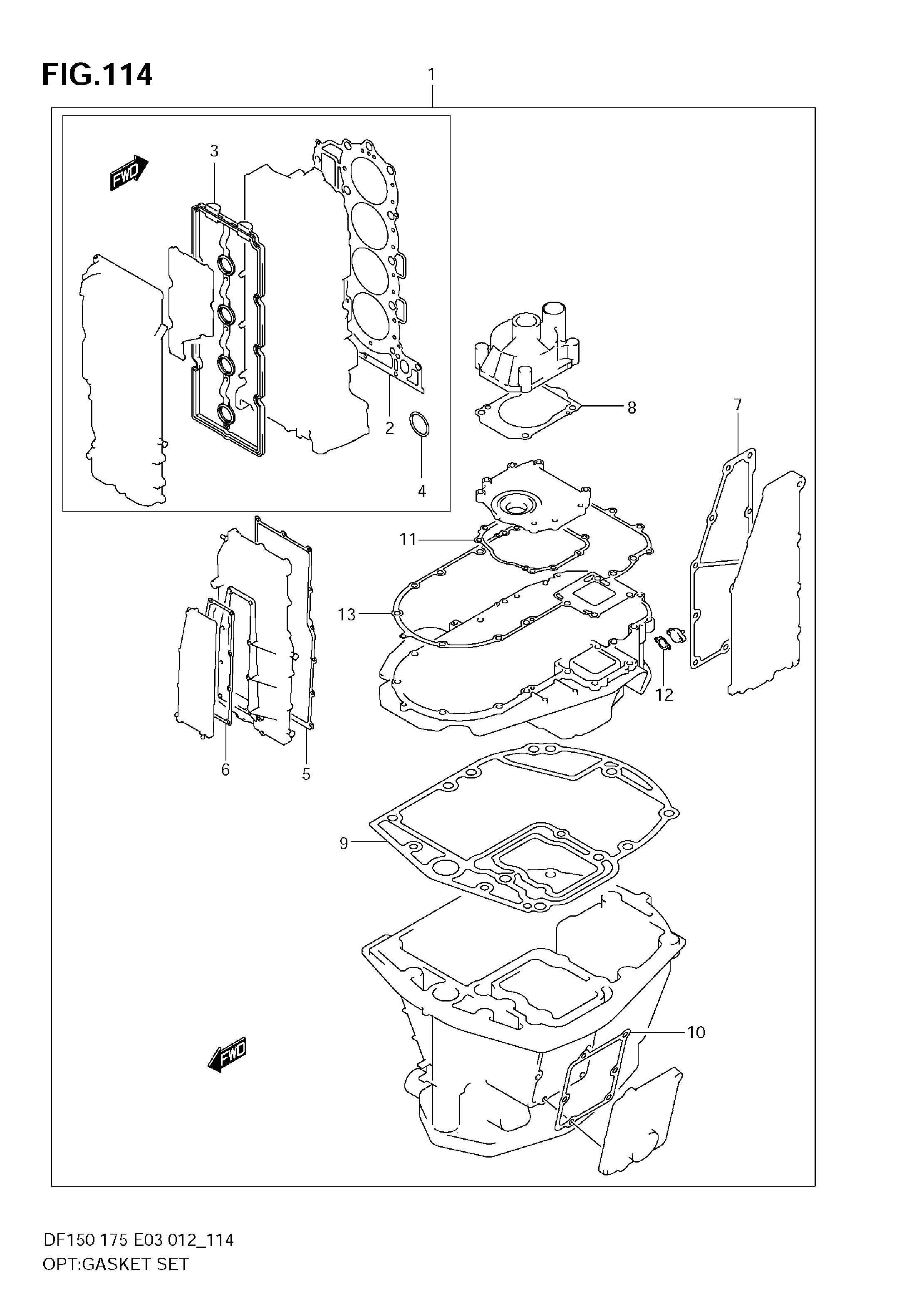 JEU DE JOINTS OPT (DF175T)