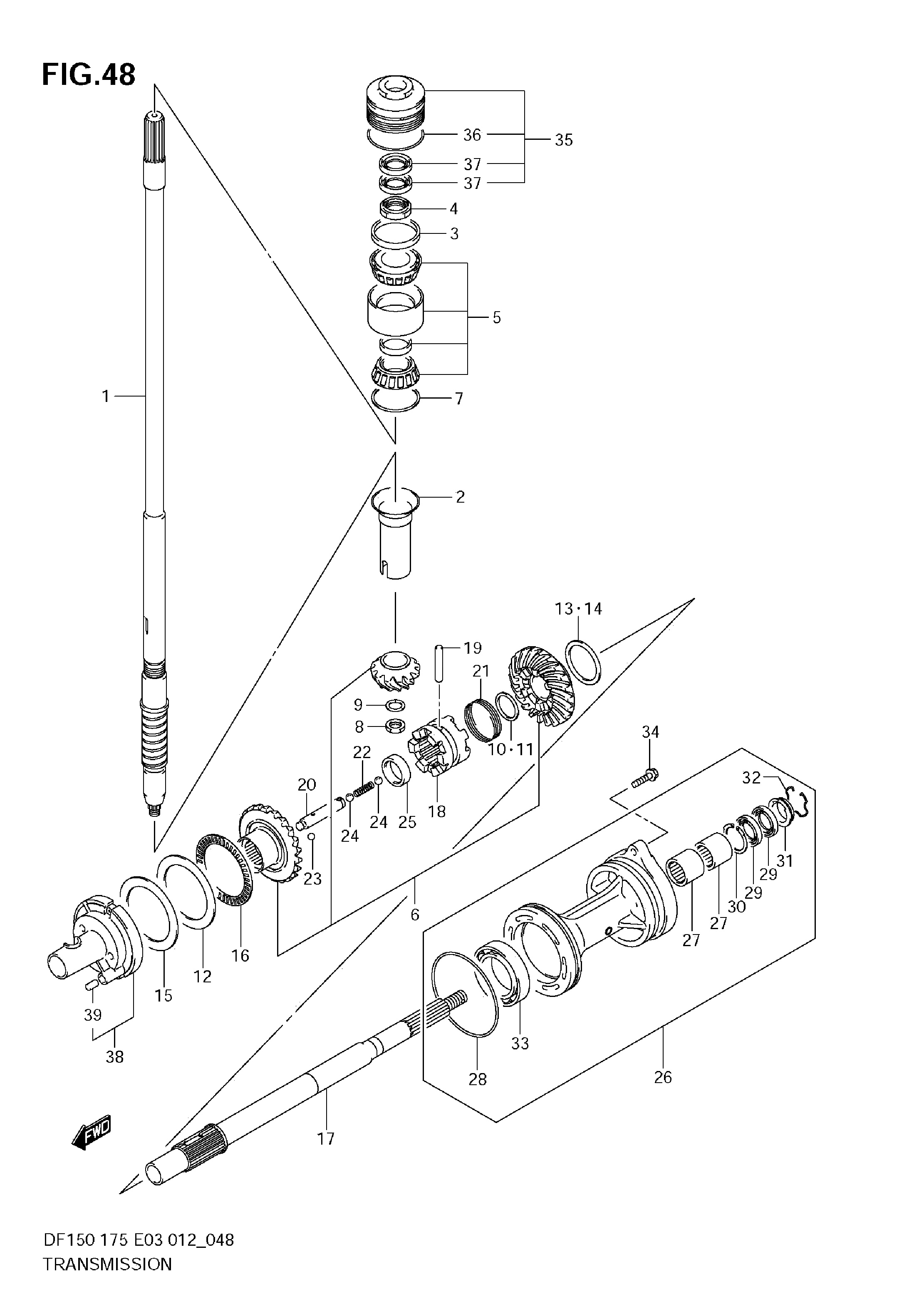 TRANSMISSION (DF150T)