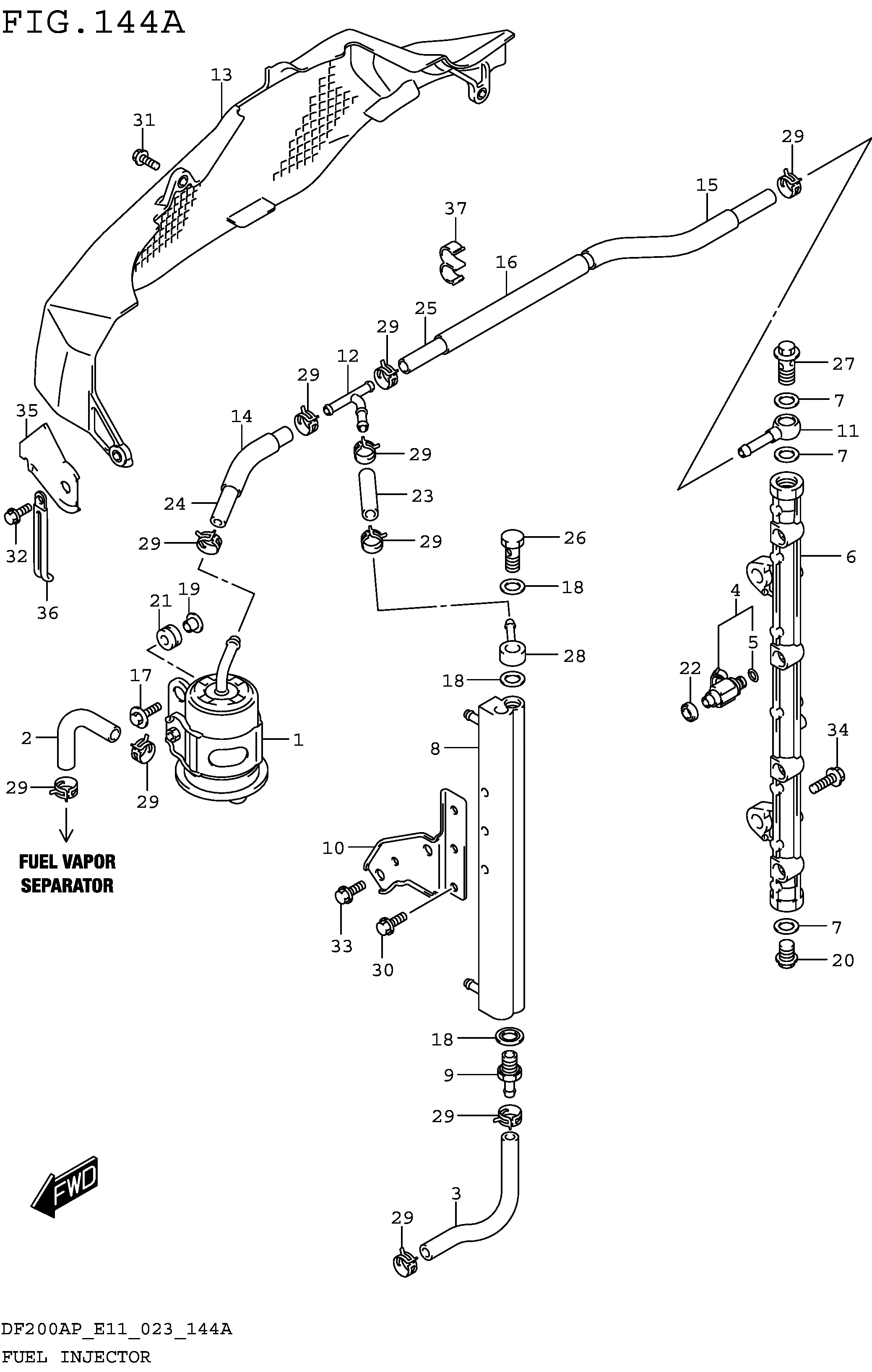 INJECTEUR DE CARBURANT (E01 E03 E11)