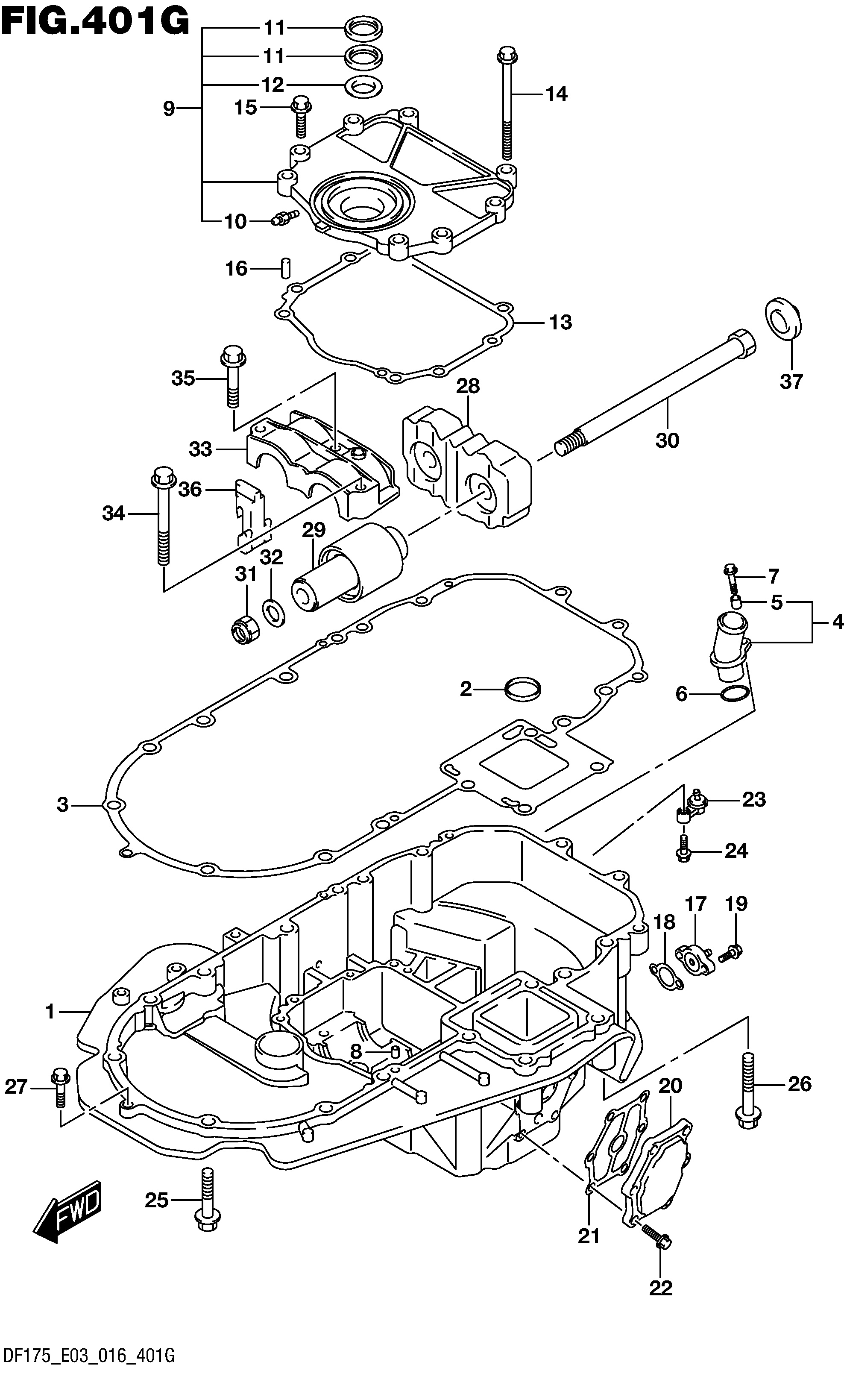 SUPPORT MOTEUR (DF175Z E03)