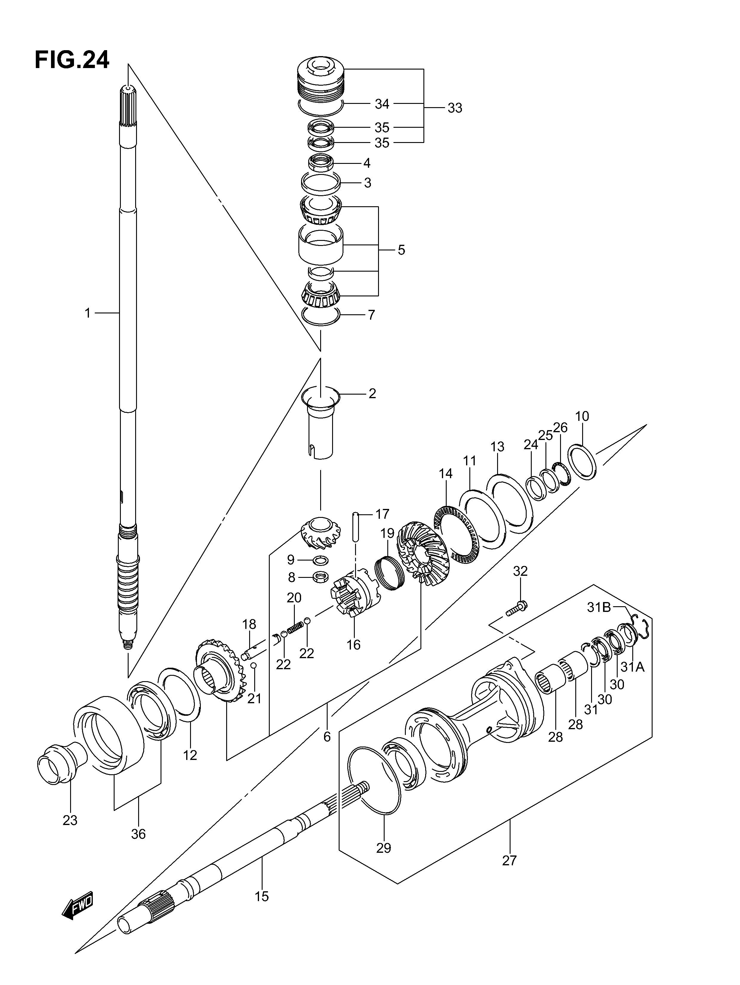 TRANSMISSION (DF200Z,DF225Z,DF250Z)