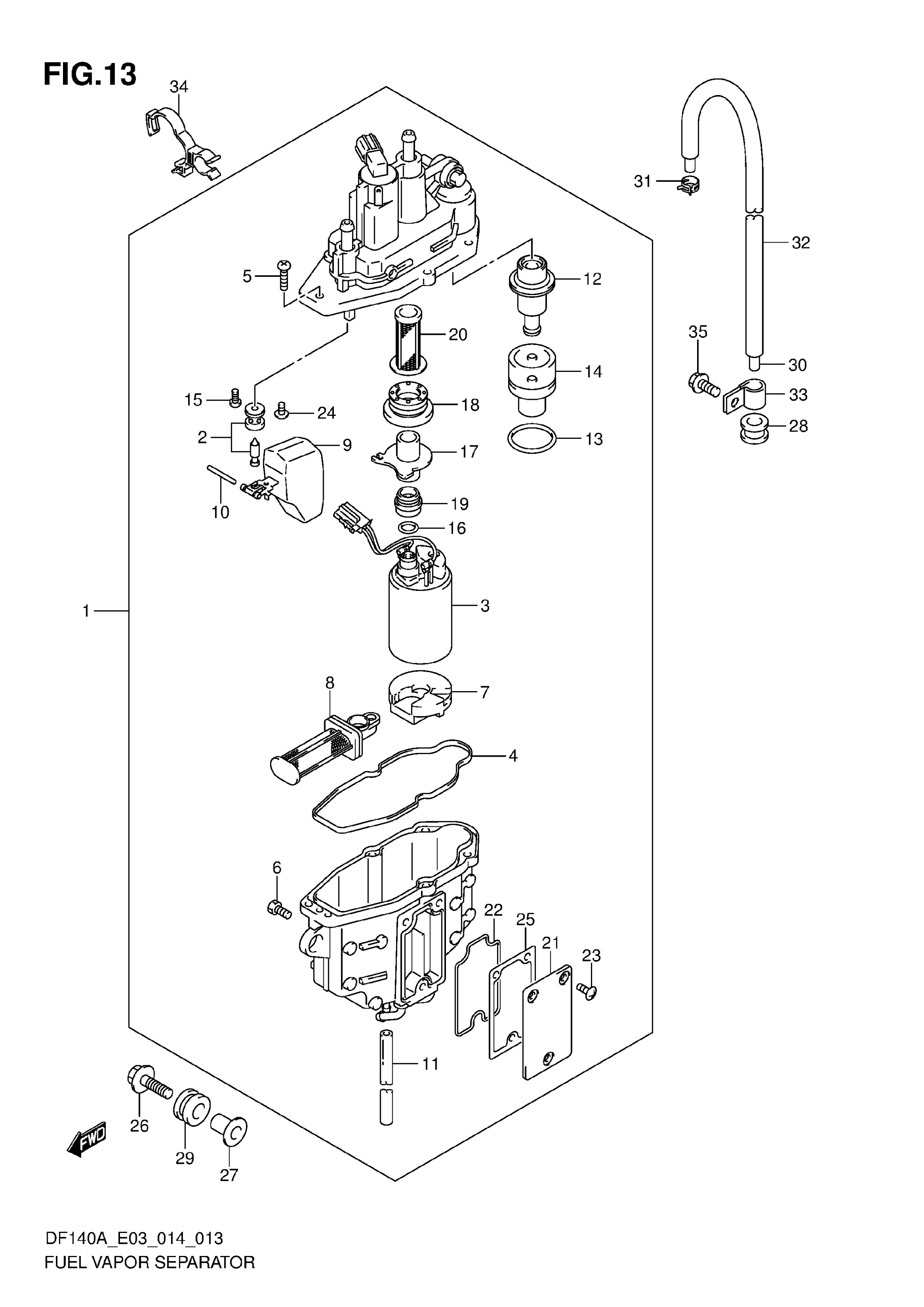 SEPARADOR DE VAPOR DE COMBUSTIBLE